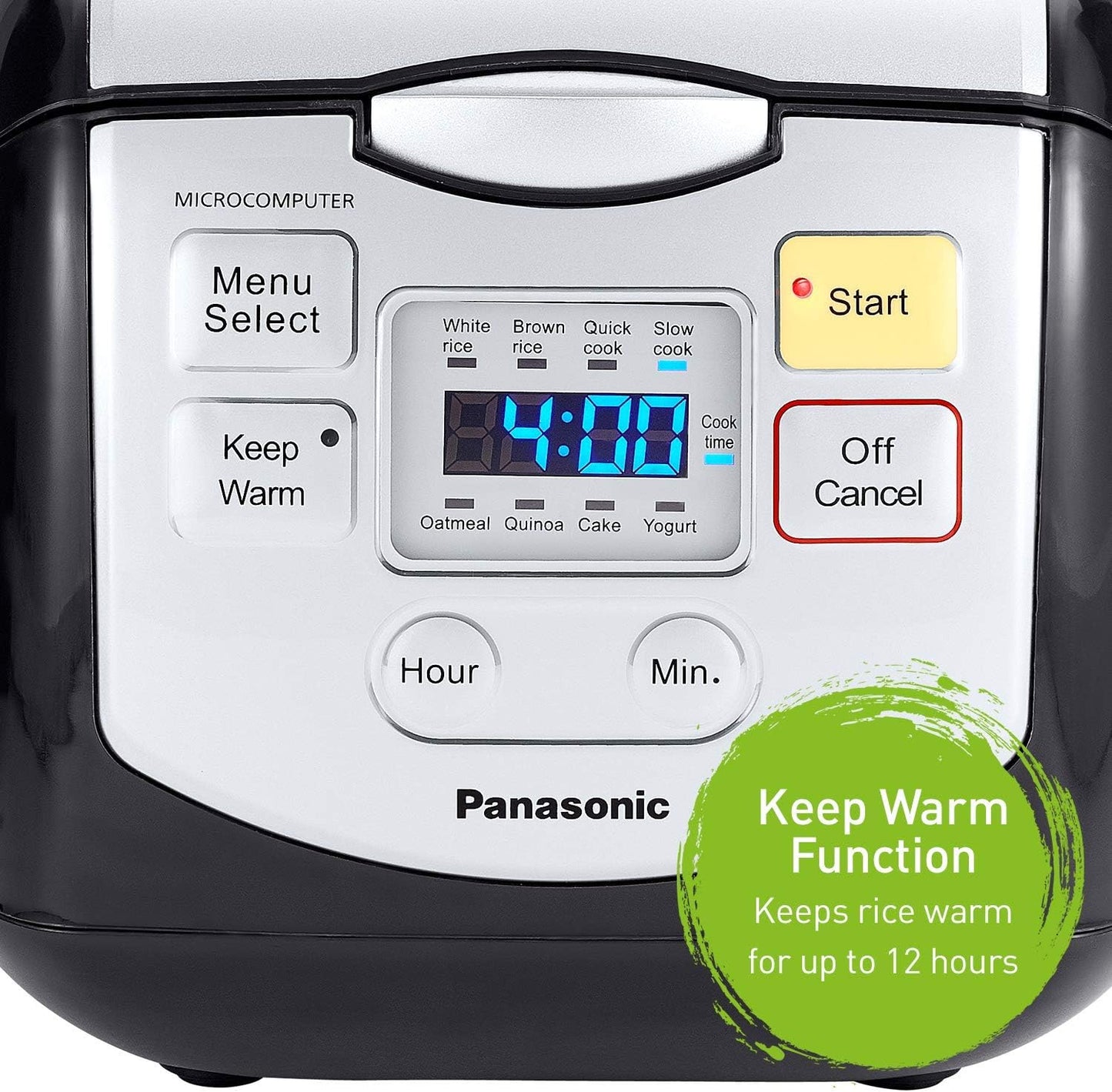 4-Cup Black Uncooked Rice Cooker and Multi-Cooker