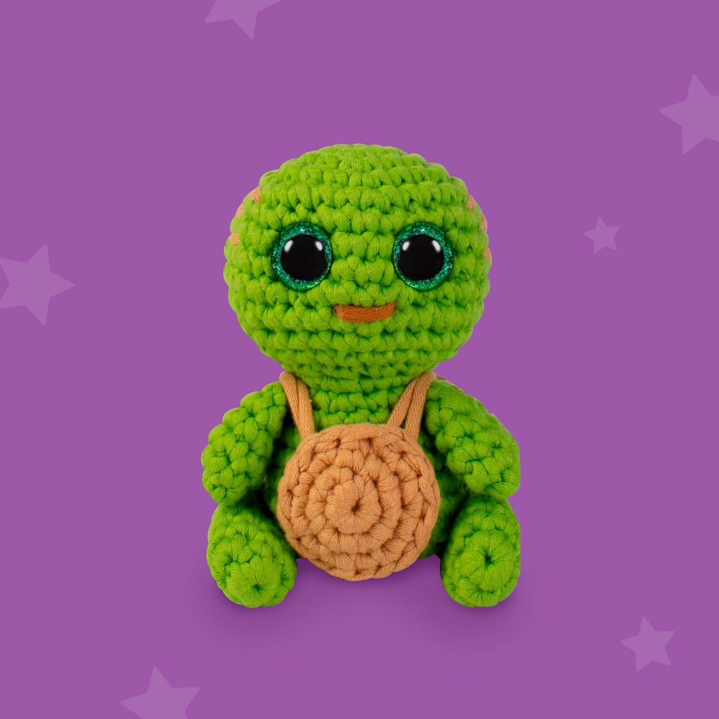 Crochet Kit for Beginners - Learn to Crochet Amigurumi Stuffed Animals - Gift - for Kids (14+) and Adults - Beginner-Friendly Yarn - Stitch-By-Stitch Video Tutorial - Turtle Hugo