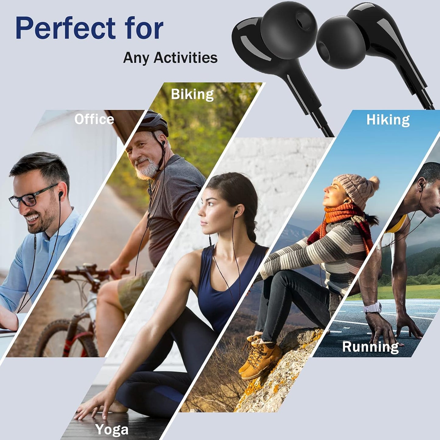 USB-C Noise Cancelling Earbuds with Microphone- Magnetic In-Ear Design