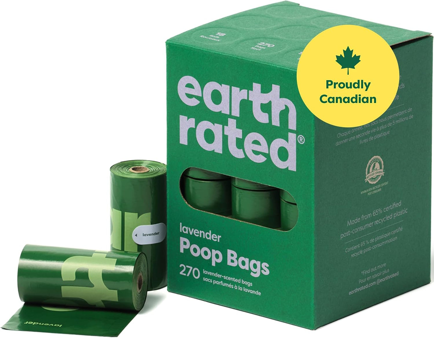 Lavender Scent Leak-Proof Extra Thick Dog Waste Bags - 270 Count Refill Rolls