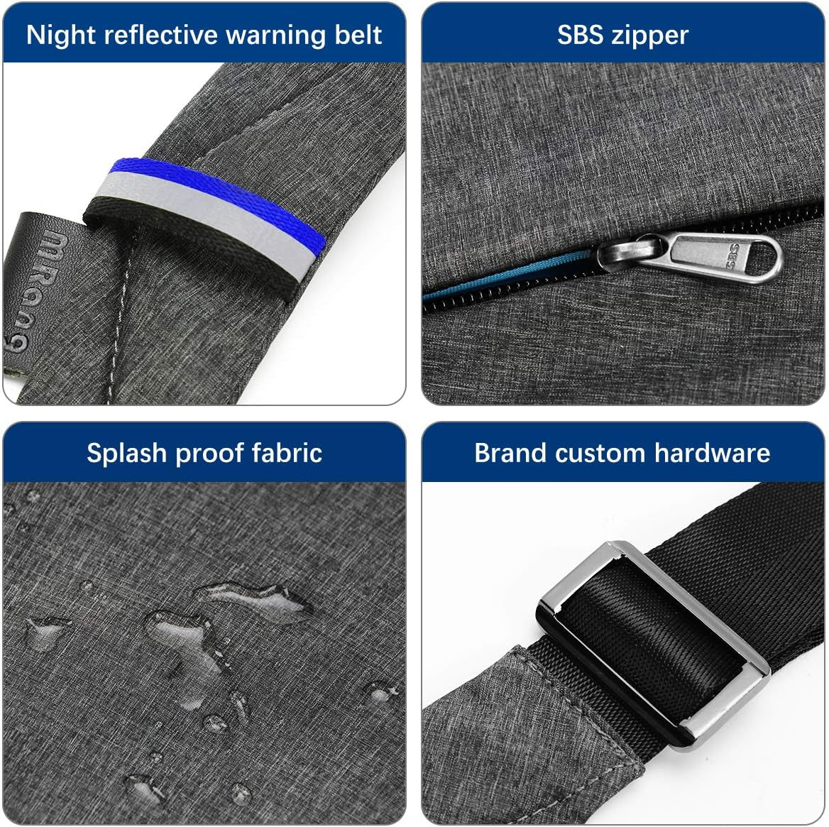 Trendy Waterproof Anti-Theft Crossbody Sling Bags for Travel - Unisex Design