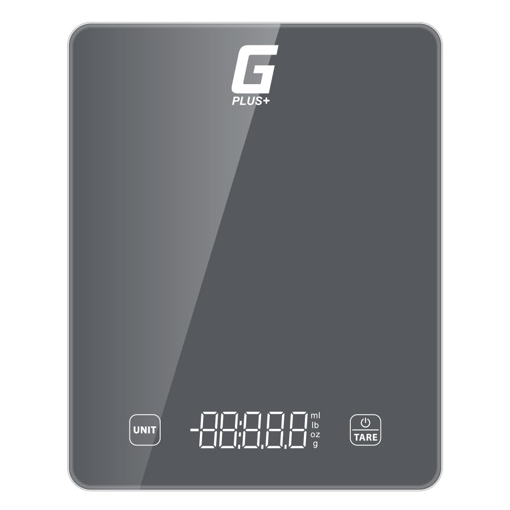 Digital Kitchen Scale for Food and Garden, Precision Grams and Ounces Measurement, LED Display, Black
