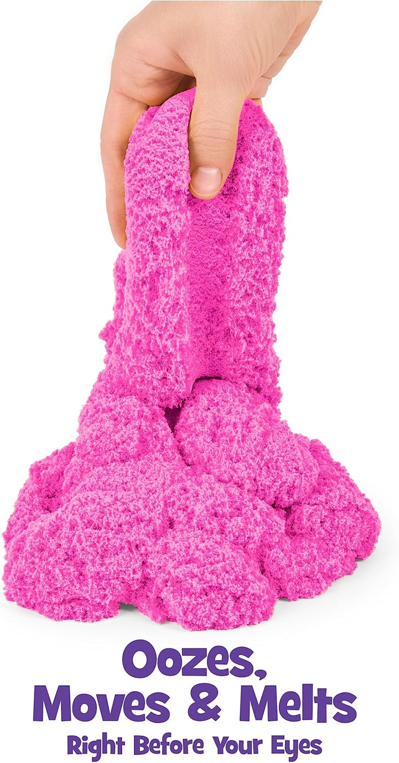 , 2Lb Pink Play Sand in Resealable Bag, Moldable Sensory Toys, Christmas Gifts for Kids Ages 3+