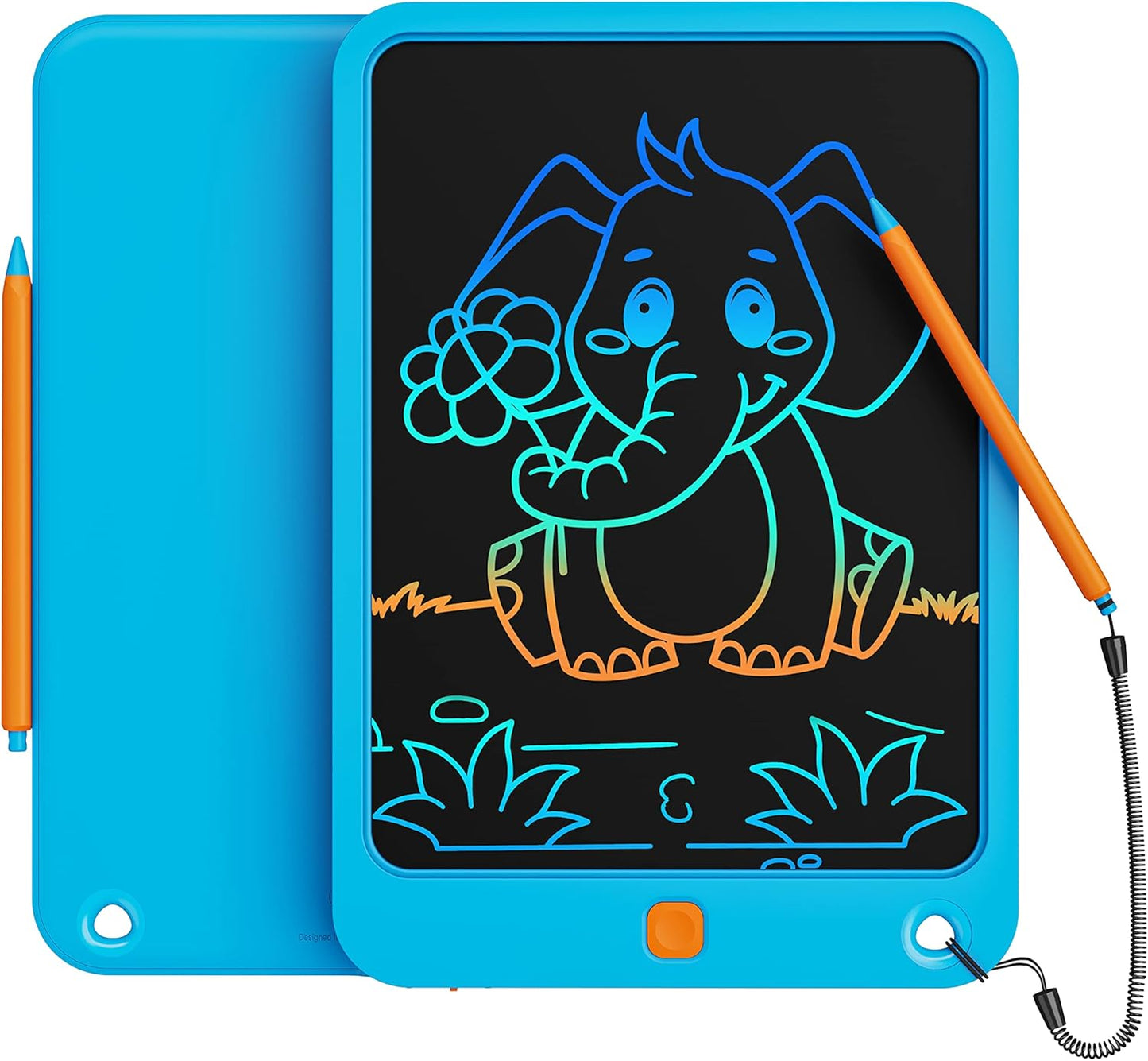 Colorful Doodle Board Drawing Tablet- Children, Memo Board and Drawing Pad-Lanyard, Educational Travel Toy Ages 3+ (Pink)