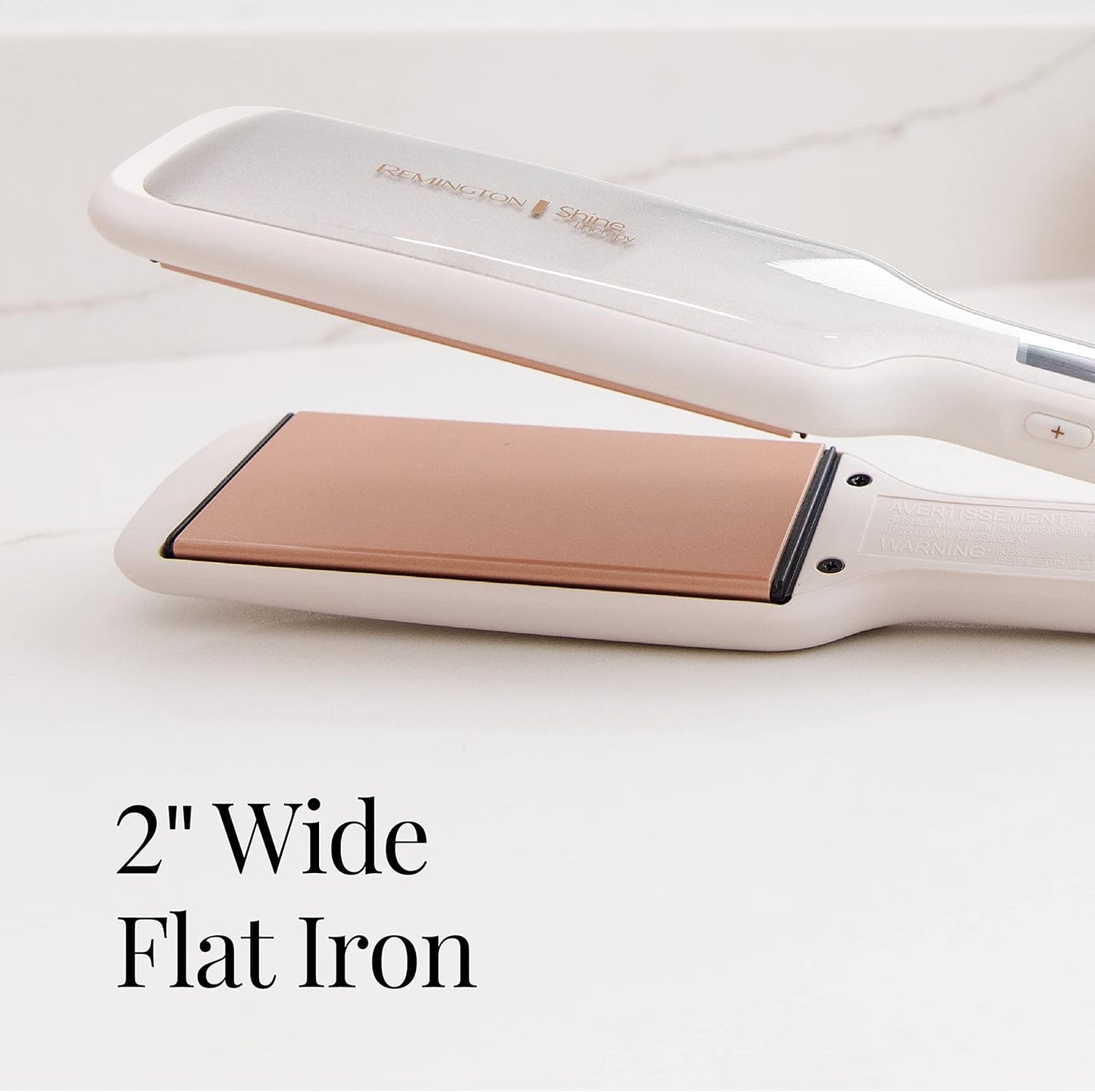 Shine Therapy Argan Oil and Keratin Infused 2-Inch Hair Straightener and Flat Iron