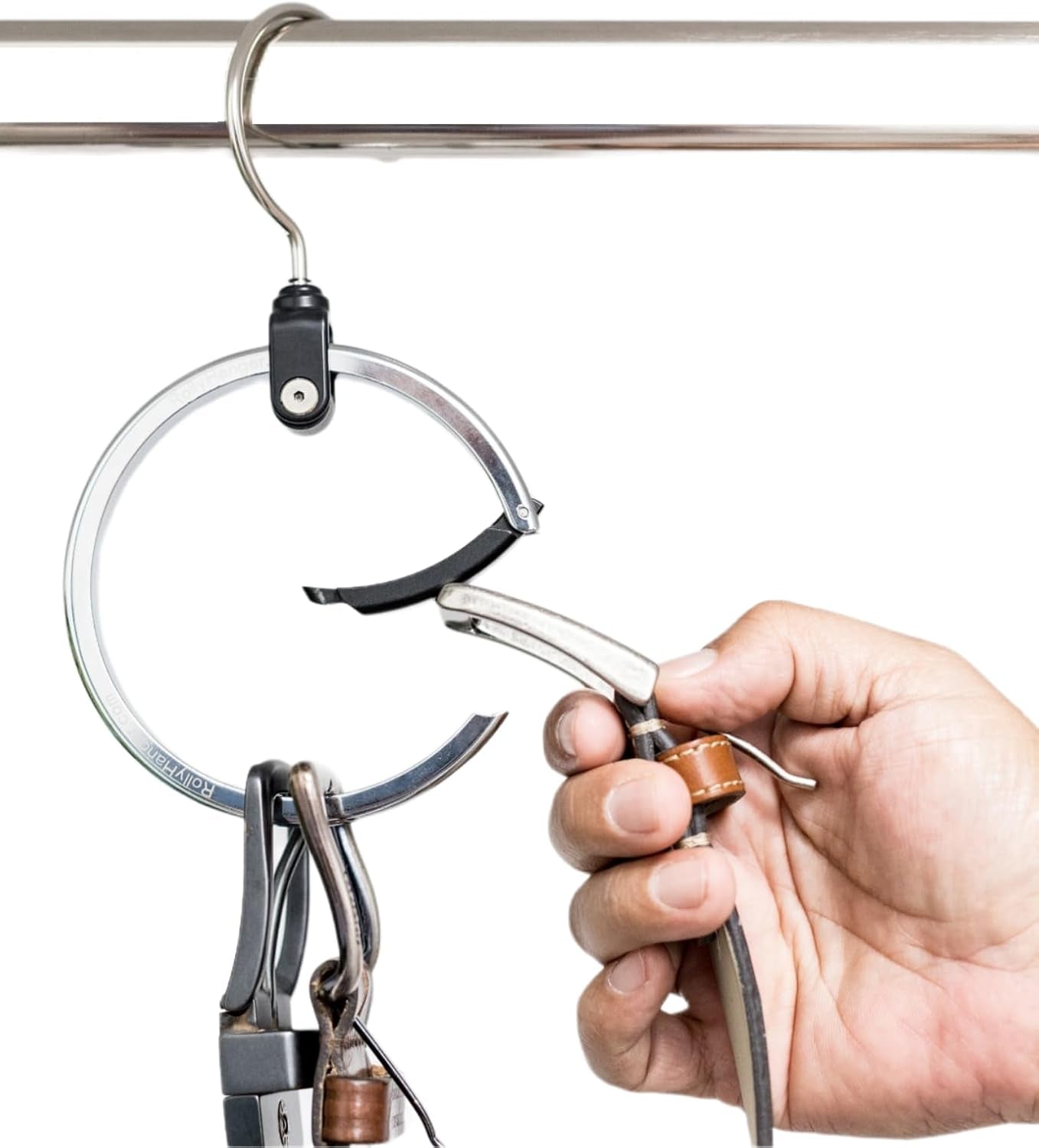 Multipurpose Closet Hanger Organizer - Efficient Space Saver for Belts, Hats, Ties, Scarves, Purses, and More