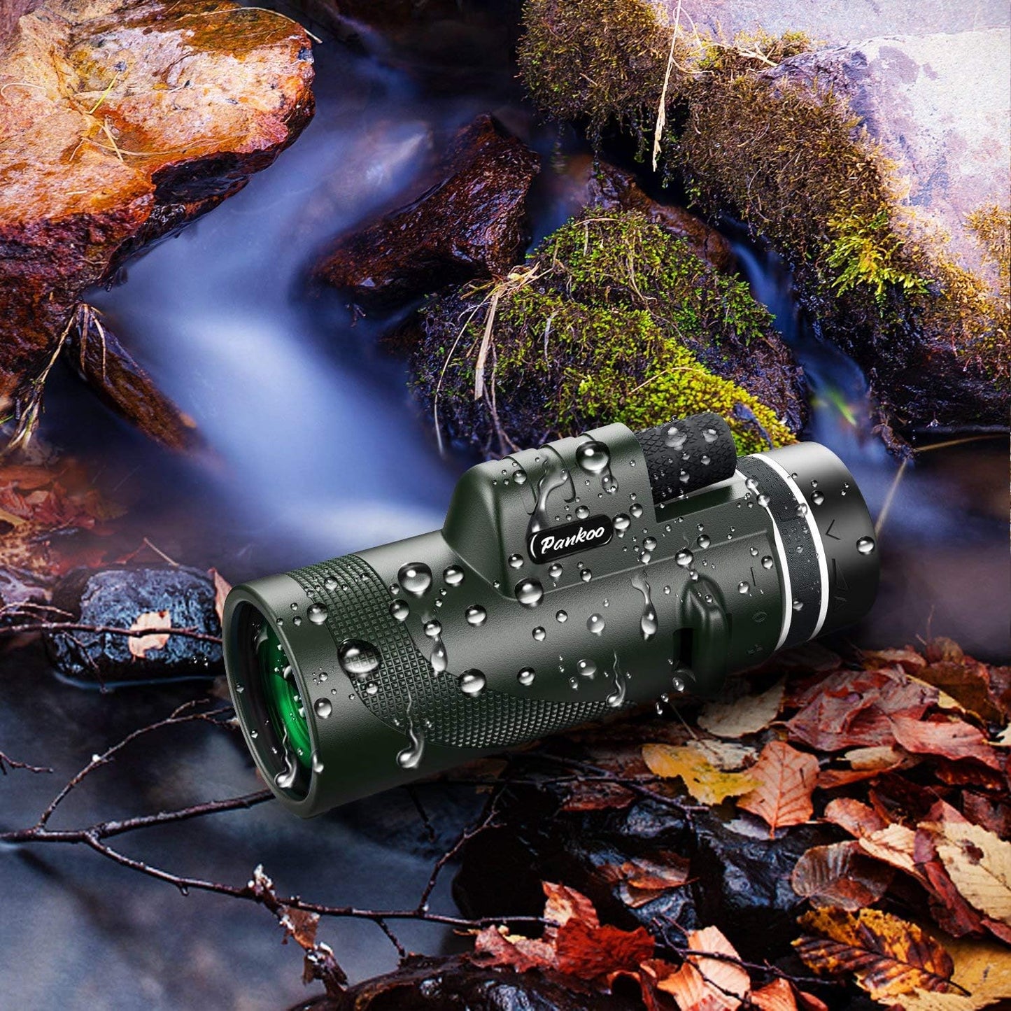 40x60 High-Power Monocular Telescope for Adults with Phone Adapter, Tripod, and Hand Strap - Low Light Vision Monocular with BAK4 Prism