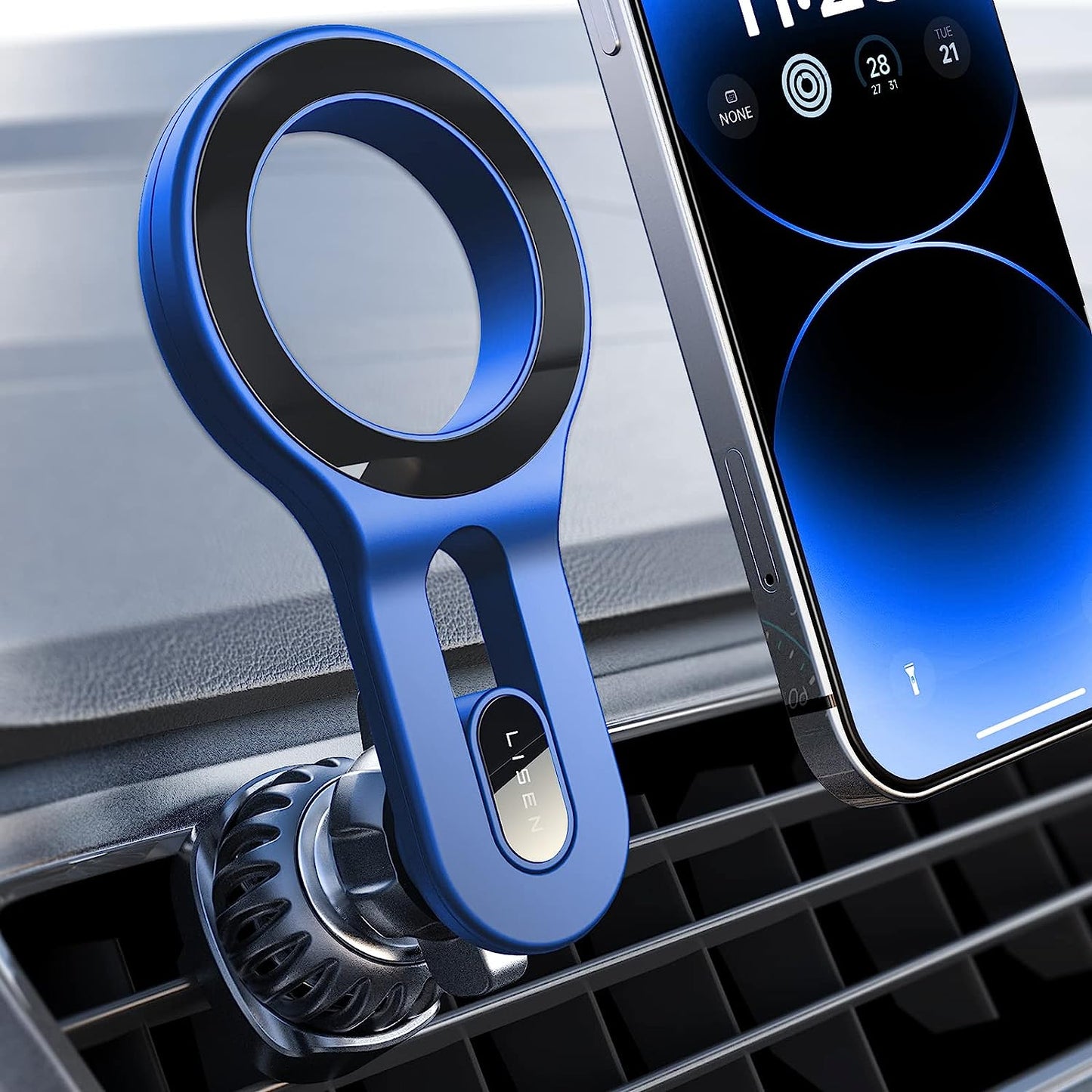 MagSafe-Compatible Car Mount Upgrade with 18 Magnets for iPhone 16 Pro Max - Super Stable Magnetic Phone Holder for Air Vent, Compatible with iPhone 13/14/15 Pro Max Plus