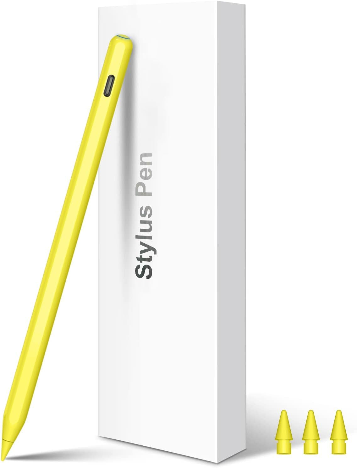 2nd Generation Wireless Charging Pencil for iPad with Tilt and Palm Rejection - Magnetic Stylus Pen - White