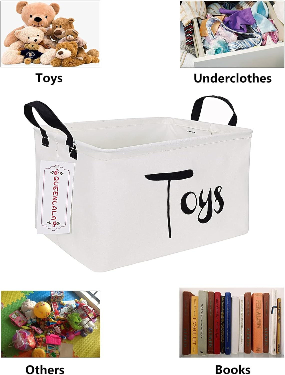 Foldable Laundry Hamper - Storage Bin Organizing Toys, Office Supplies, Baby Items - Versatile Baskets for Nursery