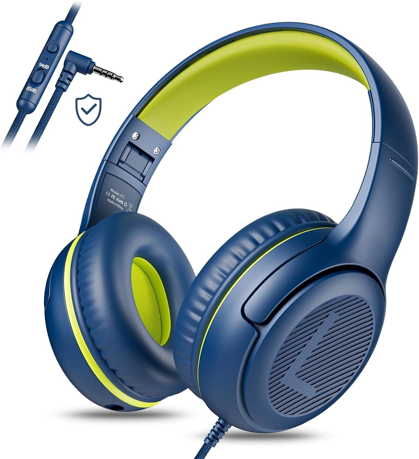 Kids Headphones with Cord - Comfortable and Durable Design for School and Work, Perfect Gift for Children