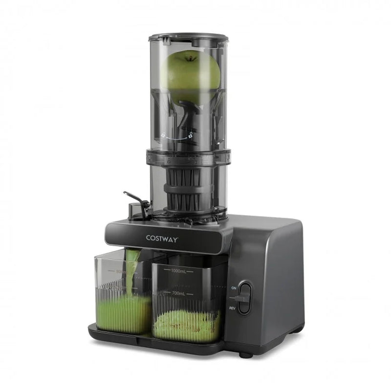 High-Efficiency Cold Press Juicer with 5.3-Inch Feed Chute and Reverse Function for Optimal Juice Yield