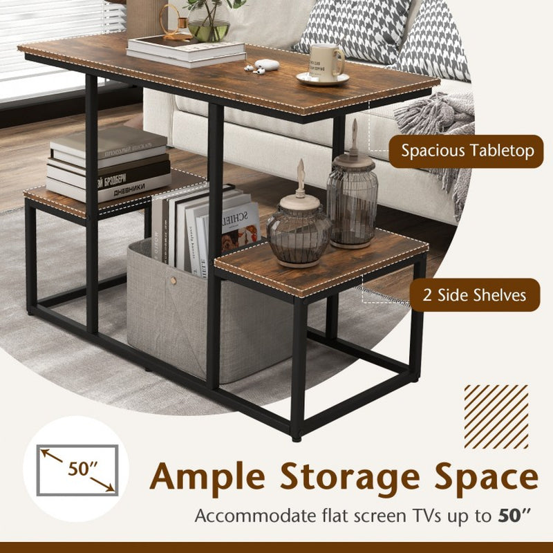 Rustic Console Table for 50-Inch TVs