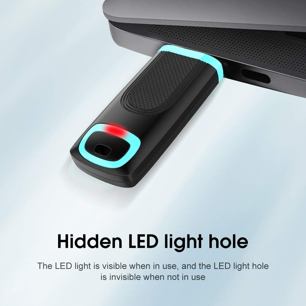 256GB USB 3.0 Flash Drive with Cap Design, Up to 100MB/s Read Speed, Cyan