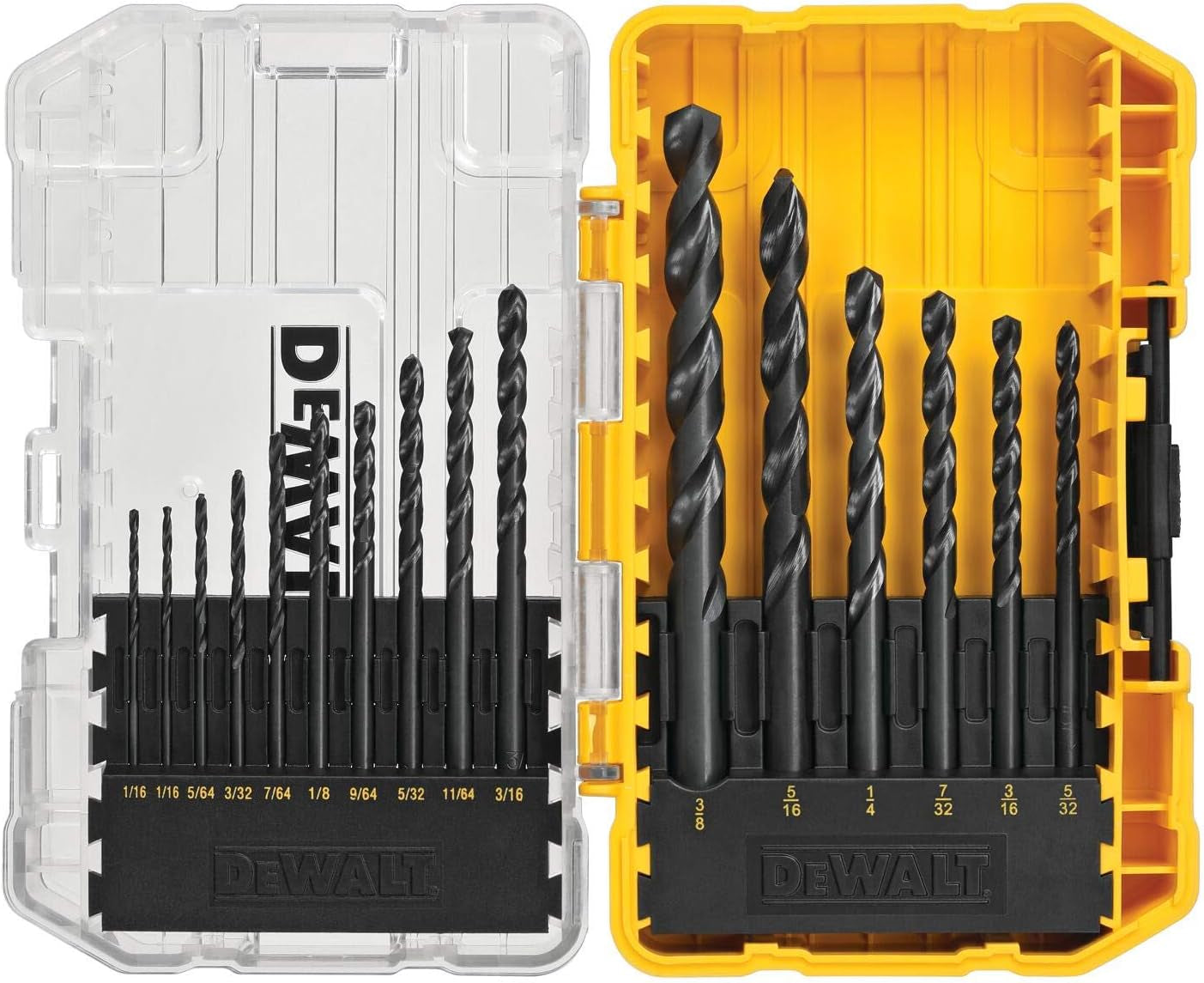 13-Piece Black Oxide Drill Bit Set with Pilot Point