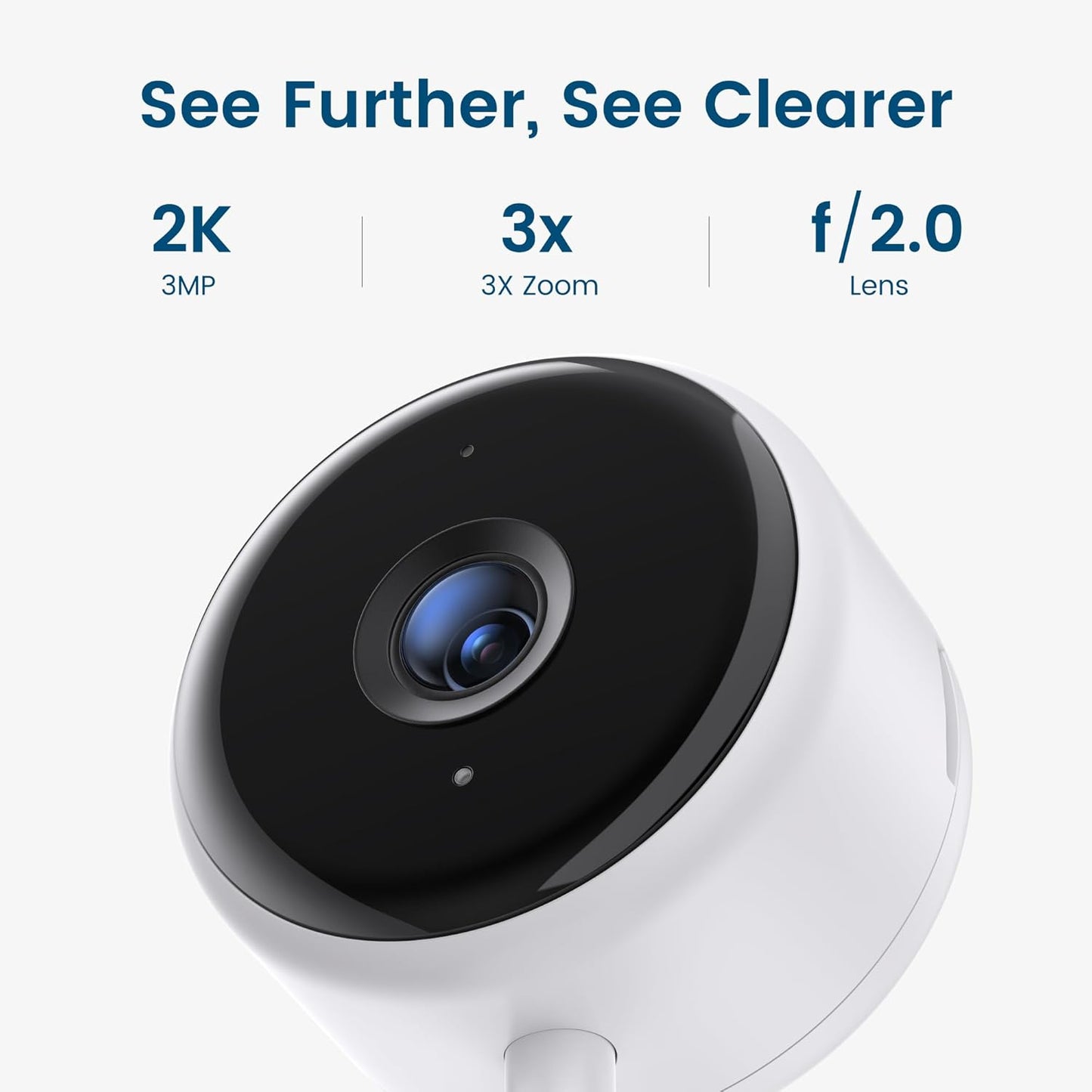2-Pack Indoor Security Camera, 2K Resolution - Human Motion Detection, Night Vision, Pet, Elder, Baby Monitoring