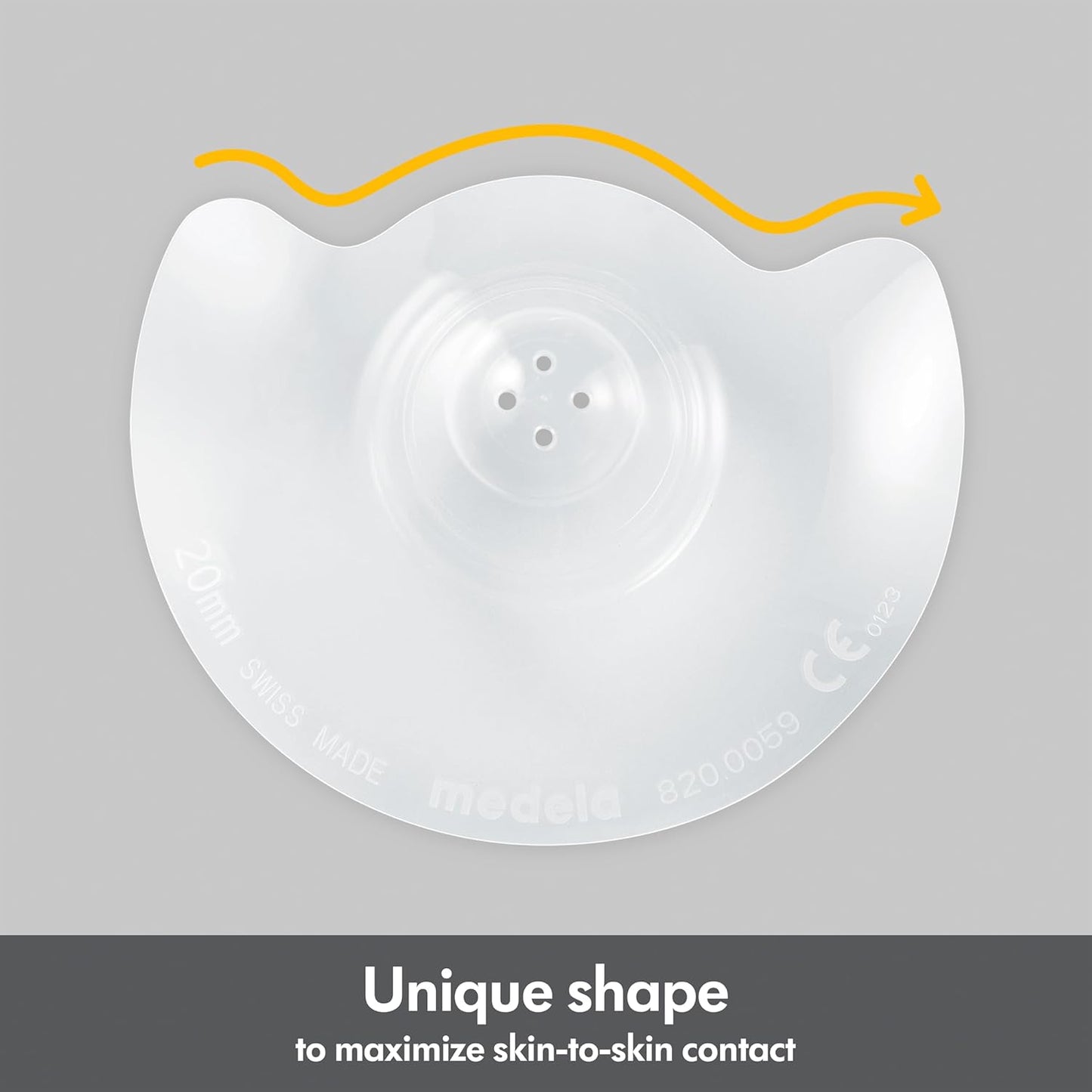 Contact Nipple Shield for Breastfeeding - 24mm, Latch Difficulties, Flat/Inverted Nipples, 2 Count - Carrying Case