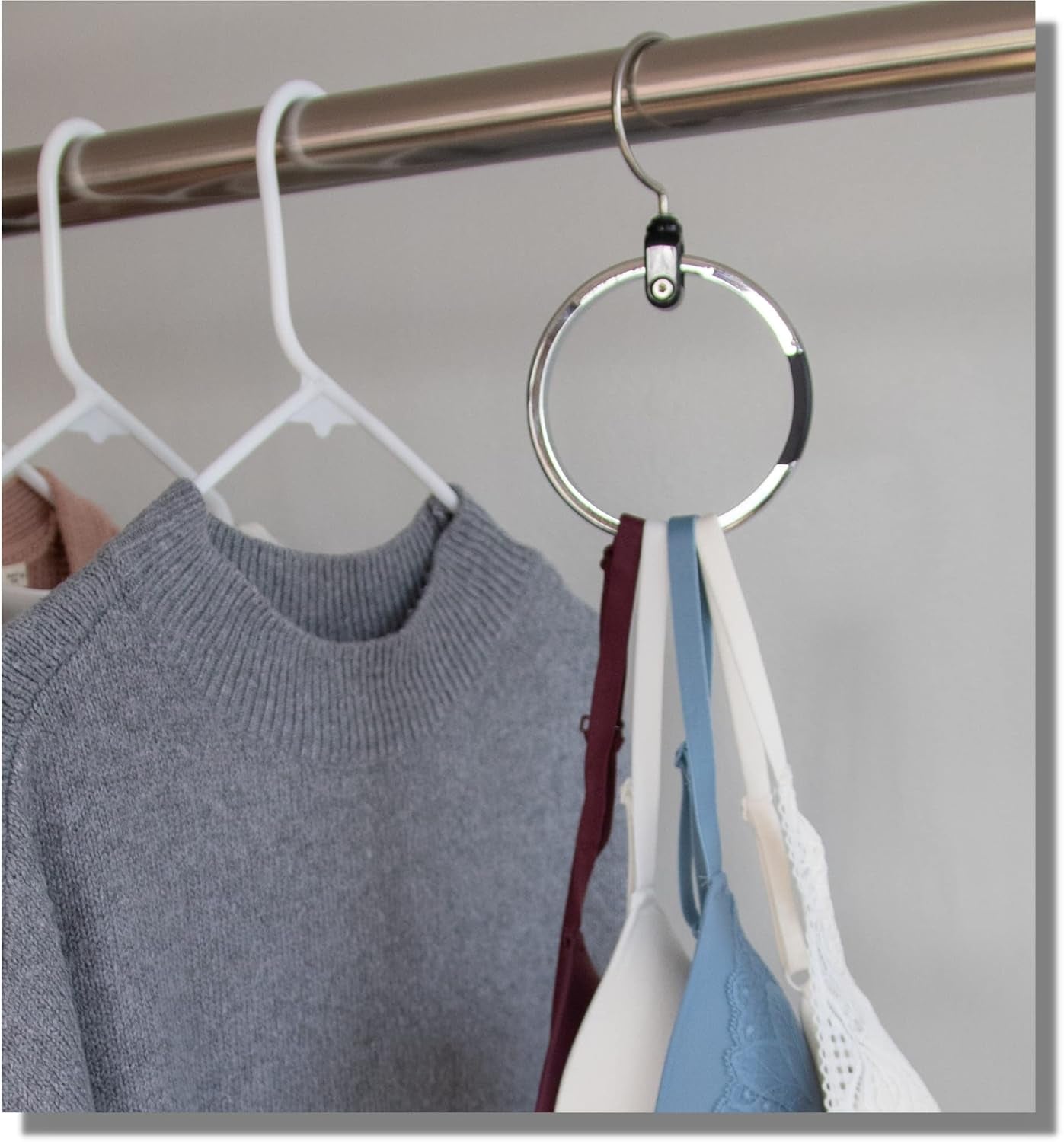 Multipurpose Closet Hanger Organizer - Efficient Space Saver for Belts, Hats, Ties, Scarves, Purses, and More