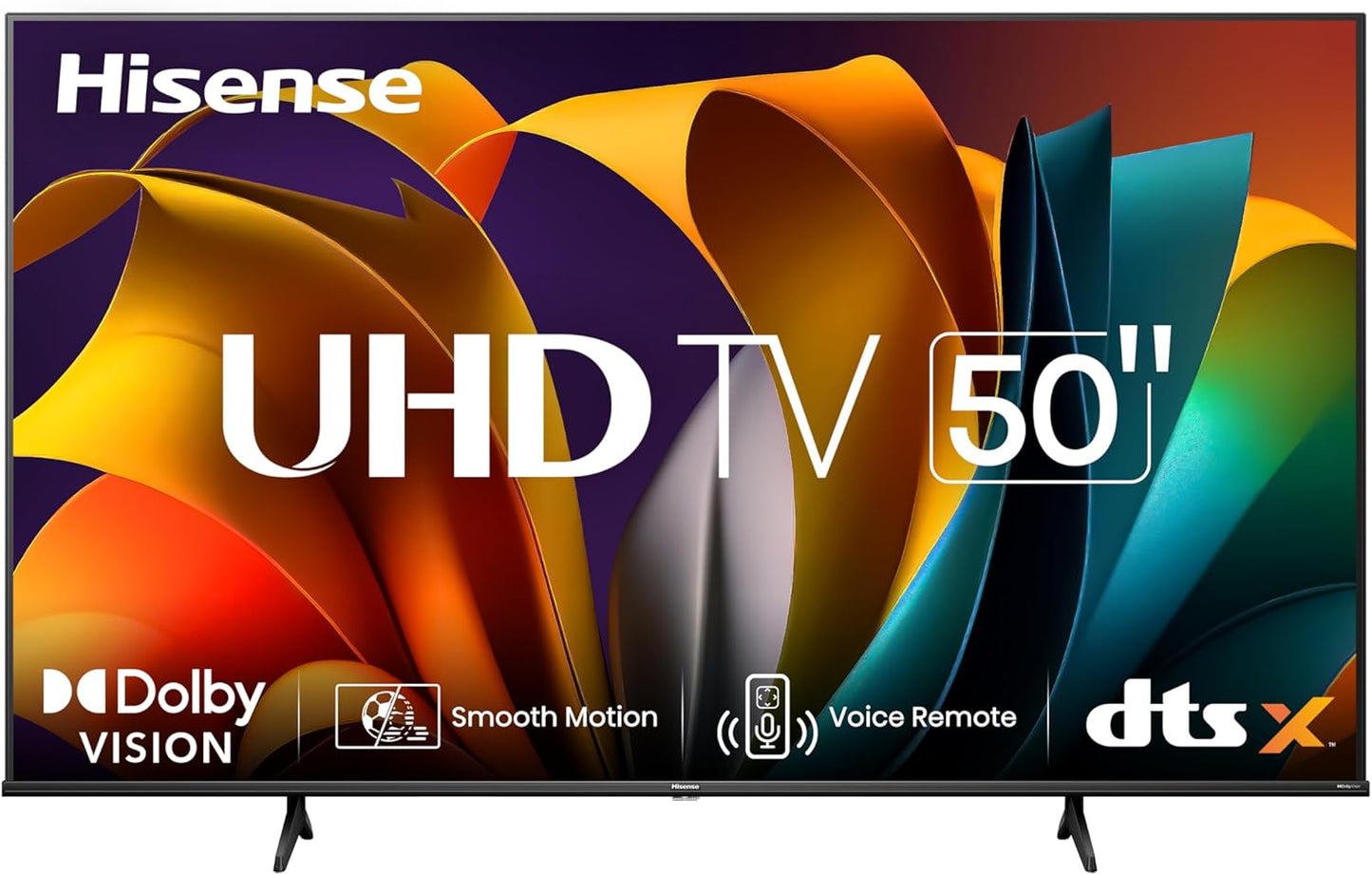 50A68N - 50-Inch Smart Ultra HD 4K Dolby Vision HDR10 Google TV with Bluetooth and Voice Remote (2024 Canada Model)