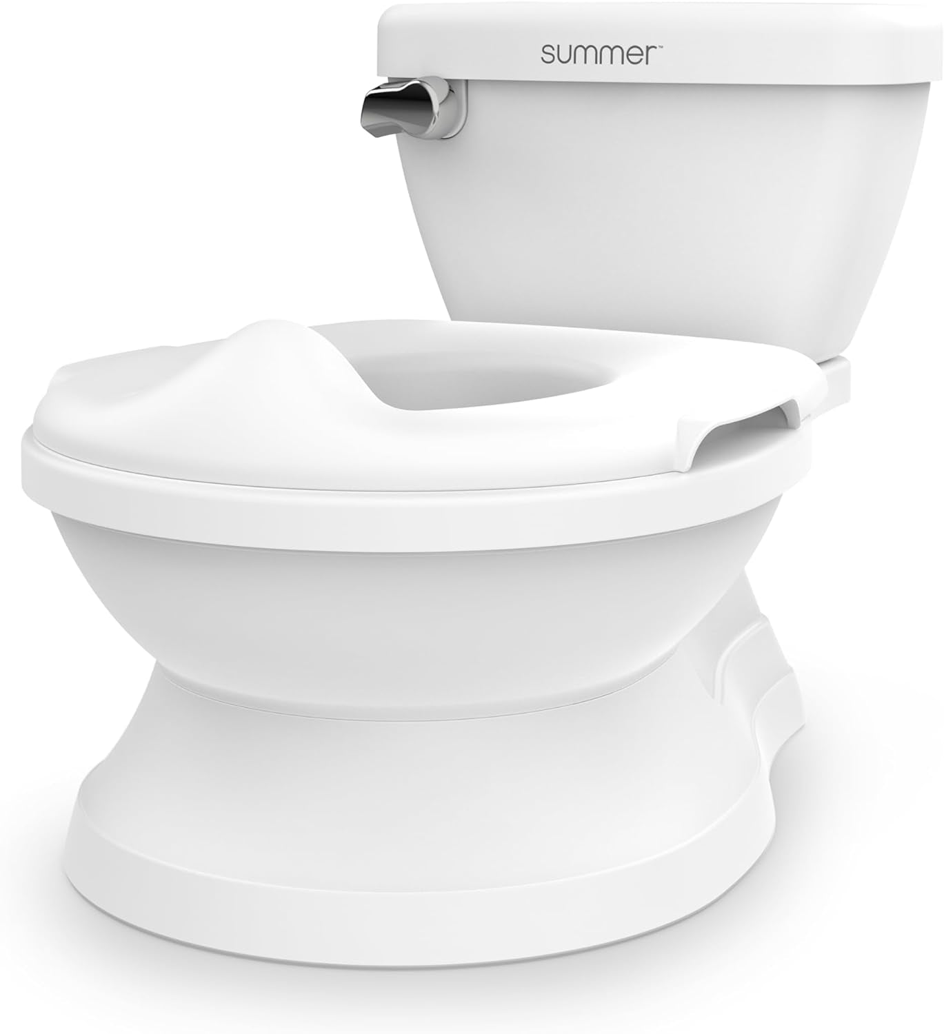 Summer My Size Potty Pro (White) – Realistic Potty Training Toilet with Easy Clean Design and Authentic Flushing Sound