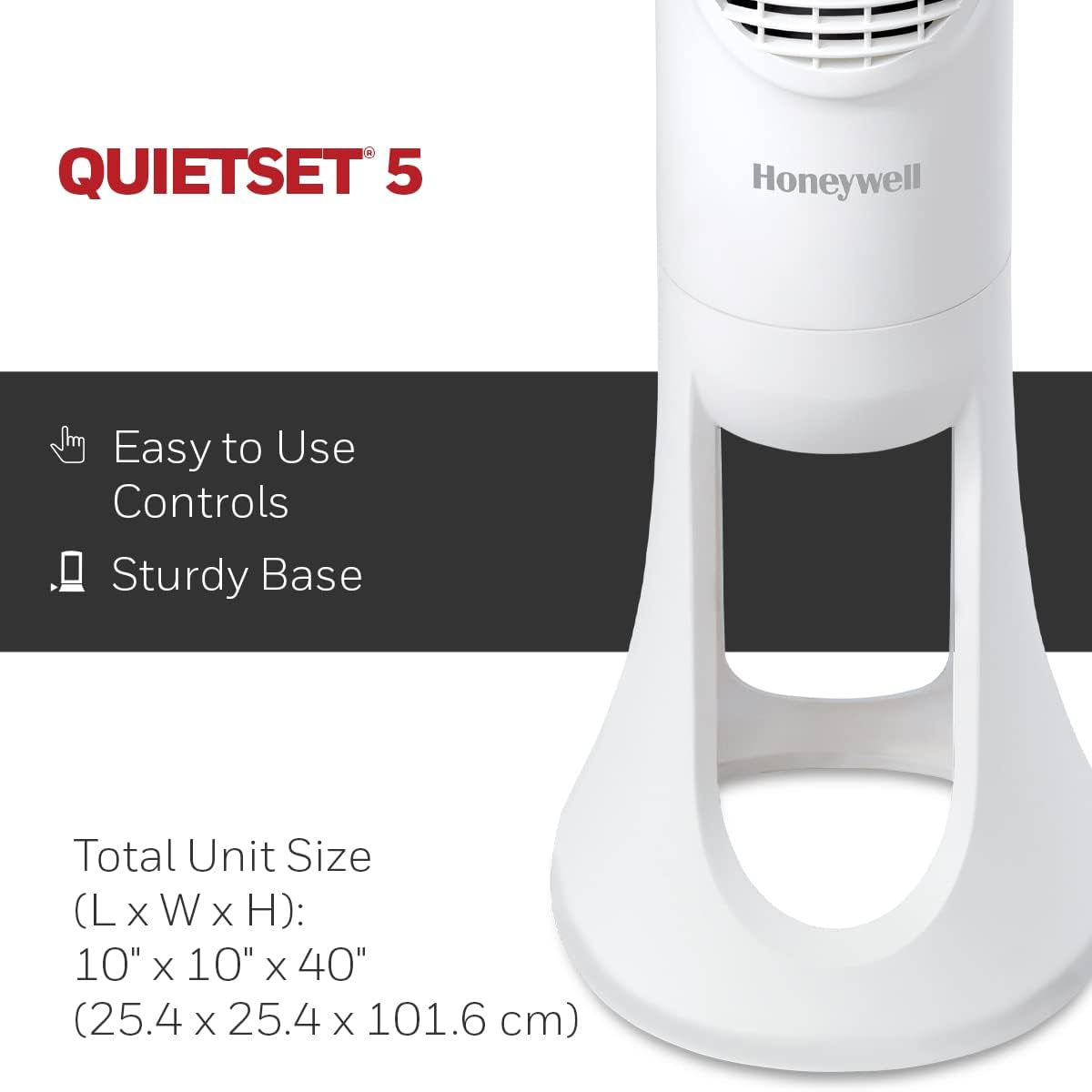 40-Inch Tower Fan with 75° Oscillation, Remote Control, 5 Speed Settings, Auto Shut-Off, and Slim Design for Home, Bedroom, and Office - White