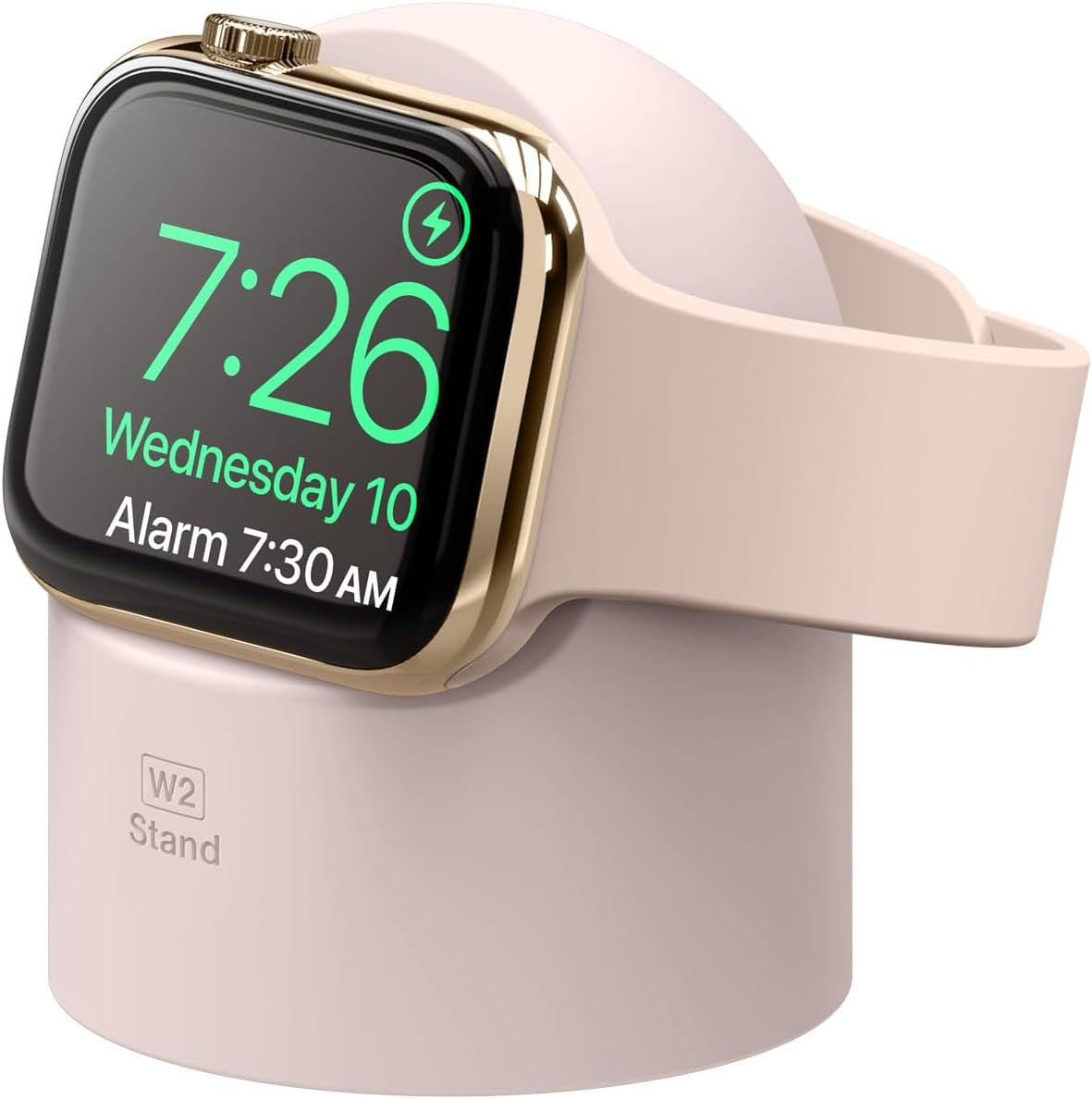 Charger Stand Compatible with Apple Watch Series - Durable Silicone, Compatible with Nightstand Mode