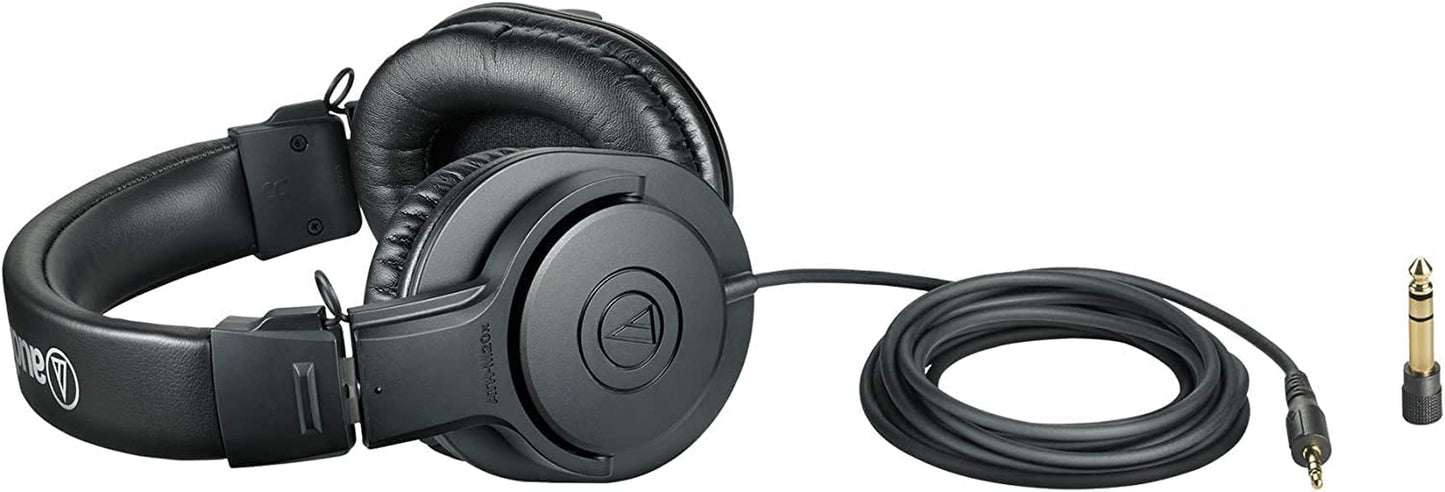 Professional Studio Monitoring Headphones - Black
