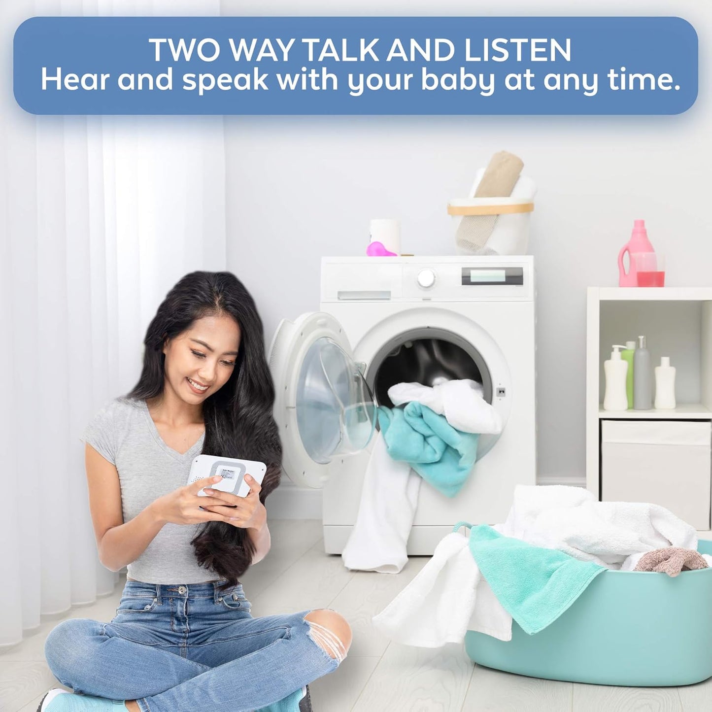 Baby Monitor with Camera - Superior Image and Sound Quality, Night Vision Capability, Temperature Display, and Pan-Tilt-Zoom Functionality