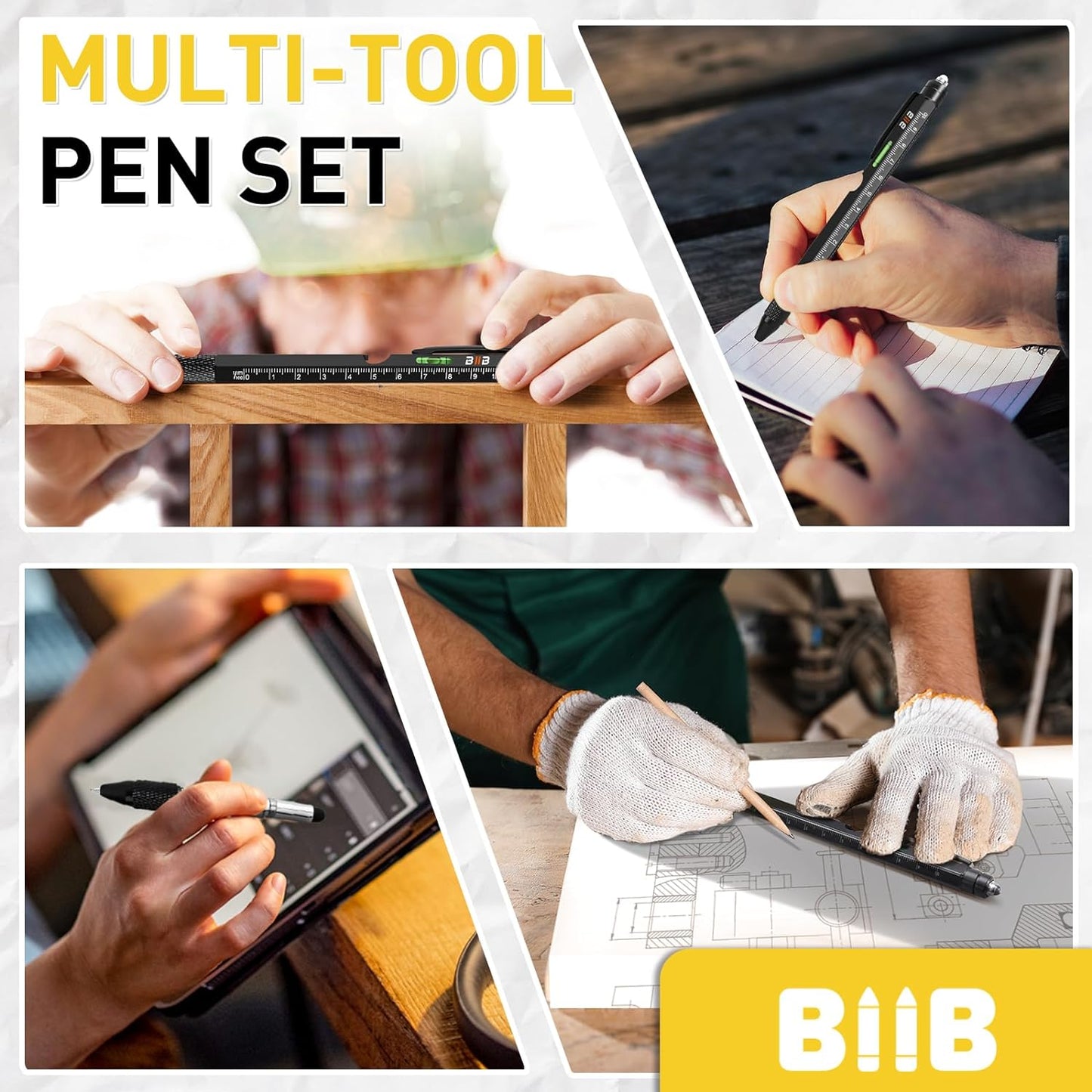 9-in-1 Multitool Pen: Ideal Valentine's Day Gift for Him, Perfect for Dads and Boyfriends, Unique Birthday Present for Men Who Have Everything, Thoughtful Gadgets from Daughters