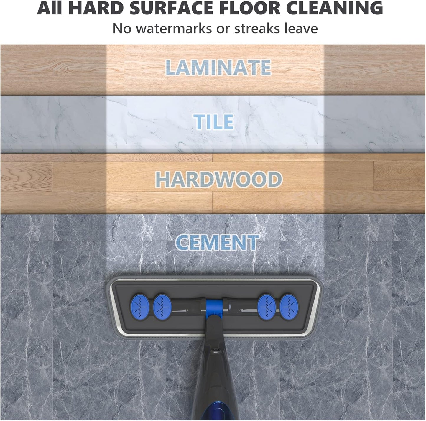 Professional Spray Mop for Efficient Floor Cleaning - Microfiber Flat Mop with Refillable 635ML Bottle and 4 Washable Pads for Hardwood, Laminate, Tile, Wood, Ceramic, and Vinyl Surfaces in Home and Kitchen
