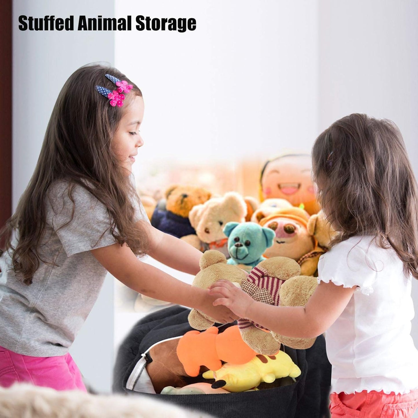 Ultra Soft Corduroy Bean Bag Chair Cover for Stuffed Animal Storage - Washable and Versatile Organizer for Plush Toys and Textiles