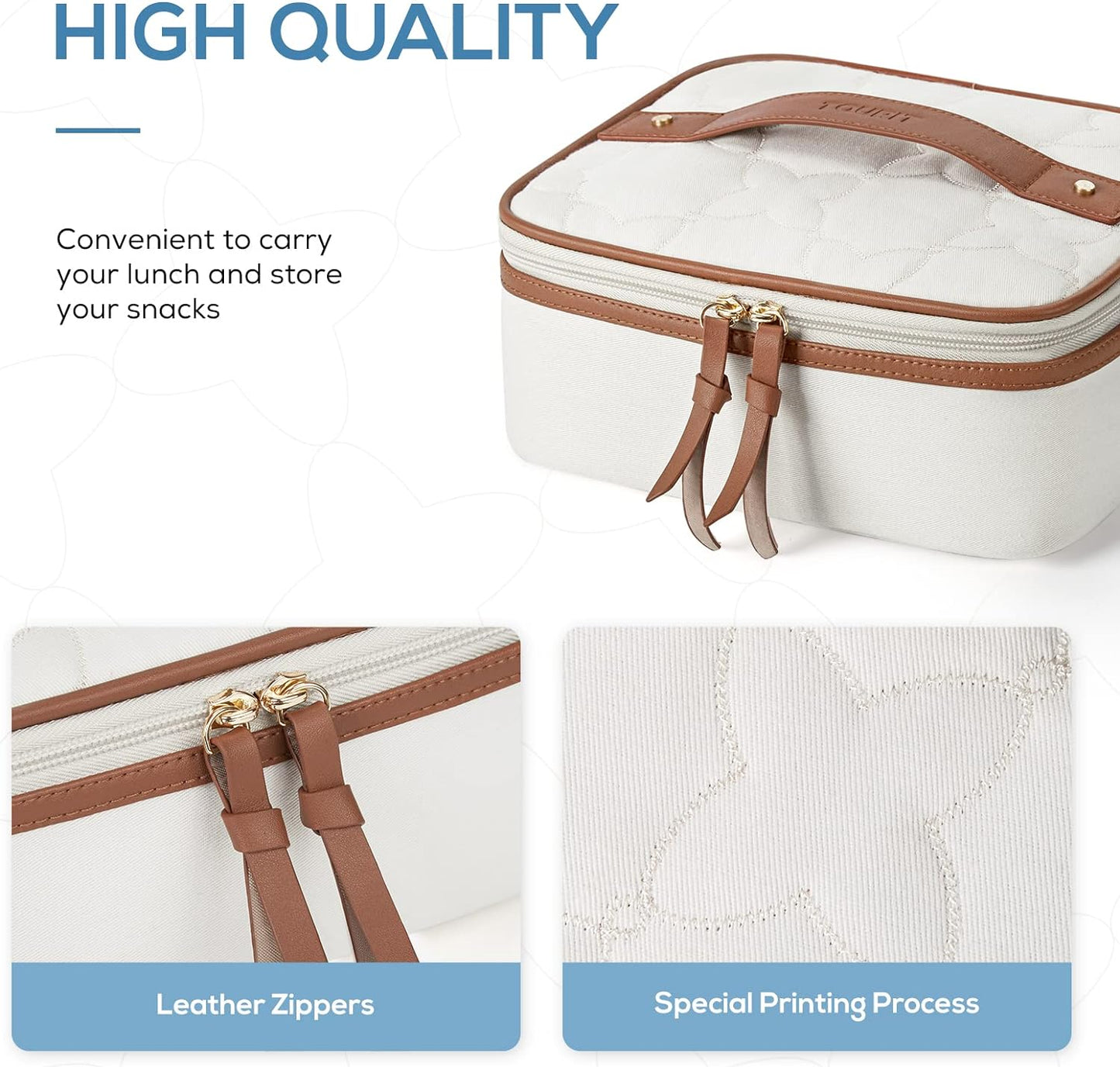 Insulated Lunch Bag for Women - Portable Cooler for Office, Work, and School
