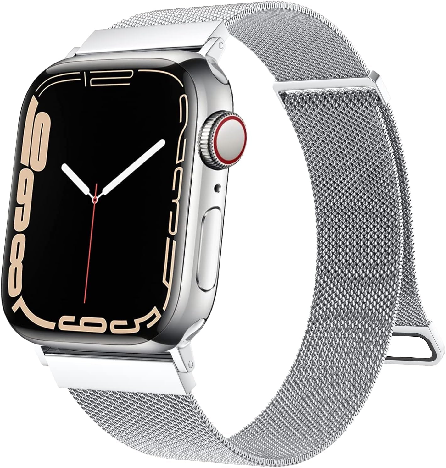Adjustable Stainless Steel Magnetic Bracelet for Apple Watch Bands - Compatible with Ultra 2/1 and Series 10/9/8/7/6/5/4/3/2/1/SE for Men and Women