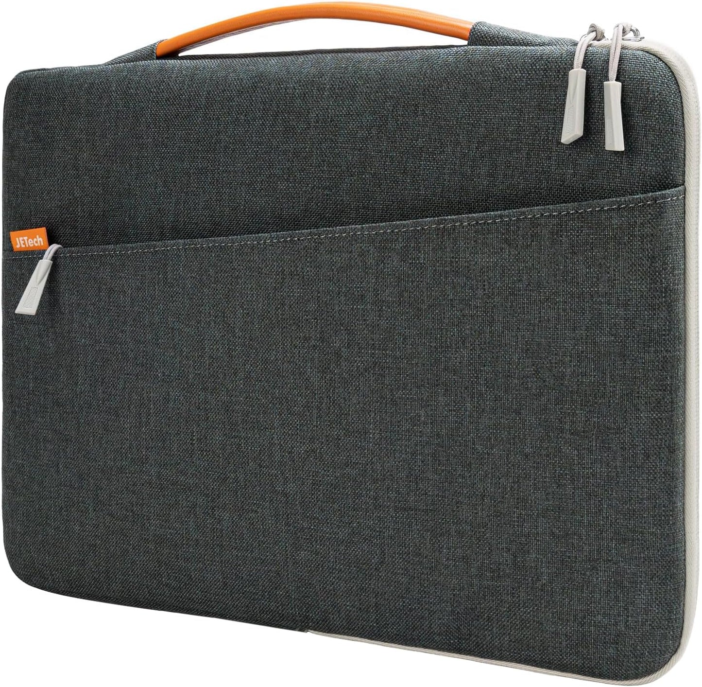 15-Inch Laptop Sleeve, Waterproof Case with Portable Handle and Pocket, Compatible with 15-Inch Notebooks (Black)