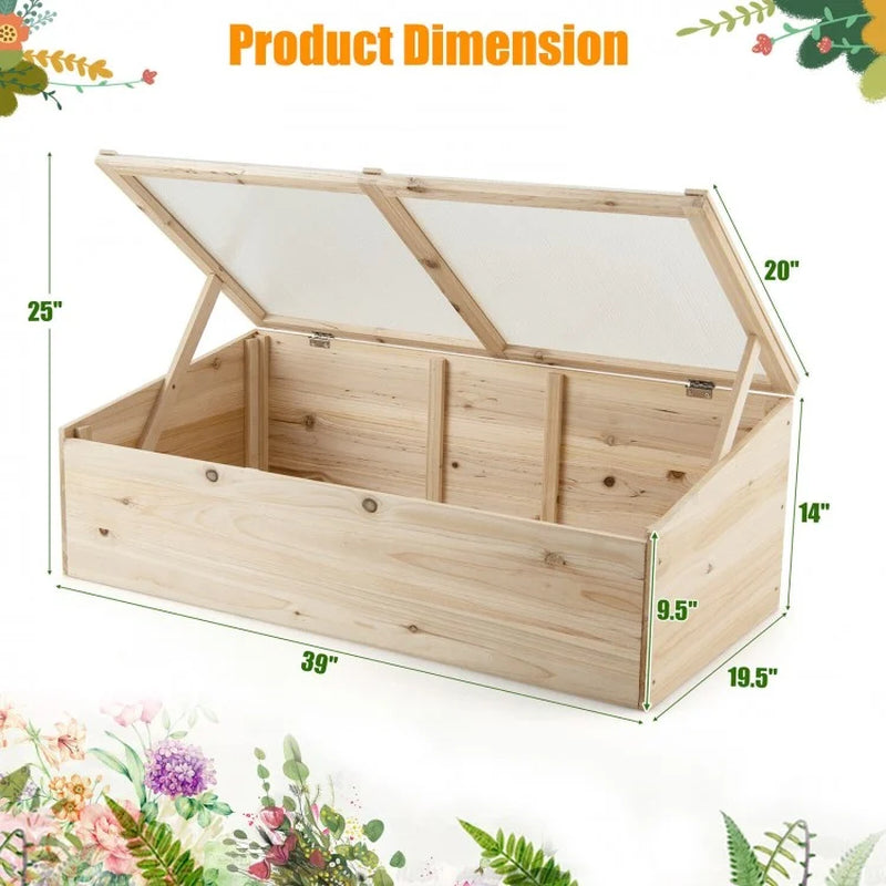 Portable Wooden Greenhouse for Garden Use