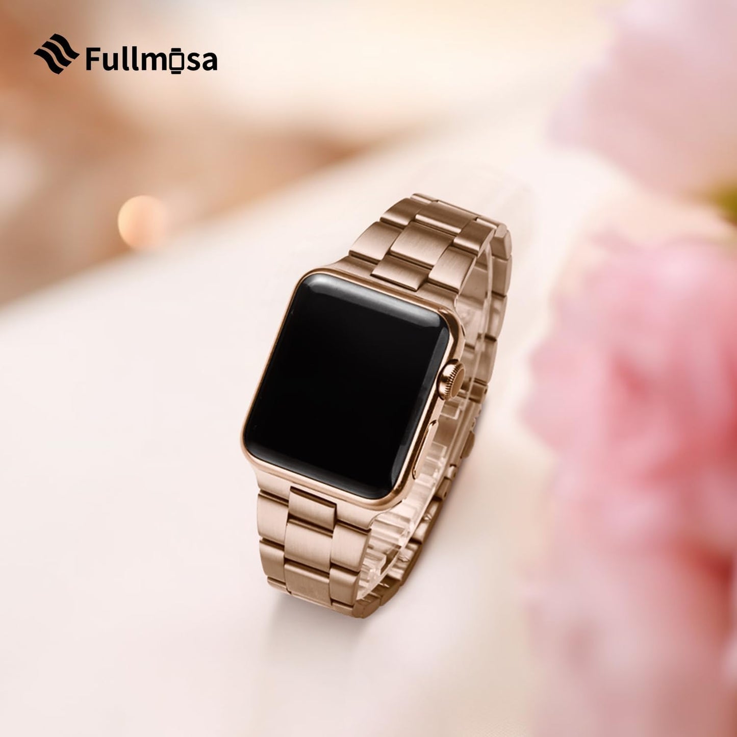 Stainless Steel Apple Watch Band with Case - Compatible with 38mm to 45mm Models, Including Ultra 2 and Series 1-9