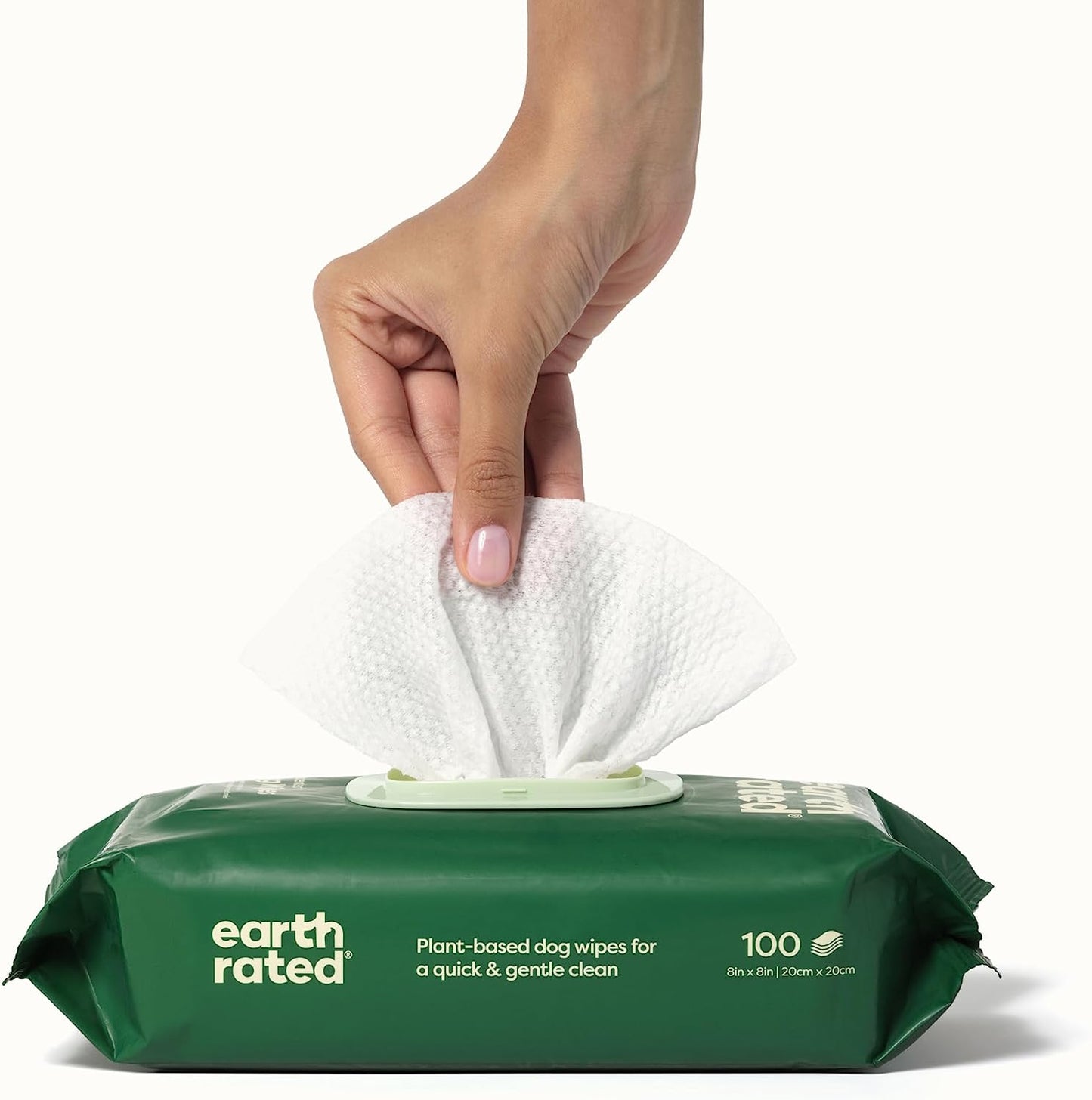 Dog Hypoallergenic Wipes - Cleaning, Odor-Controlling Grooming Wipes, Puppy, Adult Dogs, Unscented, 100 Count
