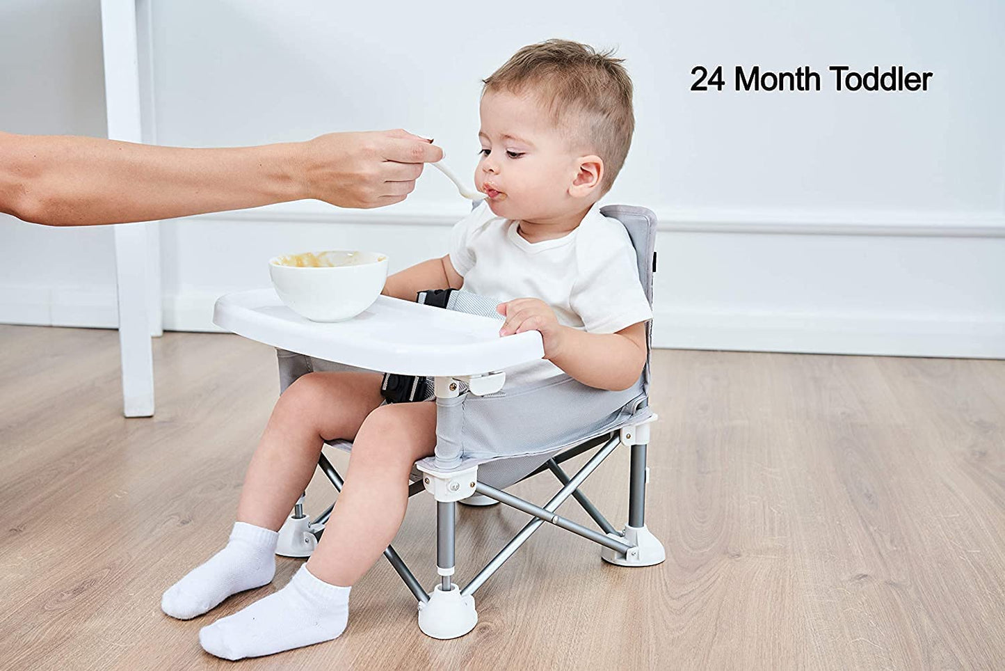 Portable Baby Travel Seat | Compact Folding Design with Straps for Indoor and Outdoor Use | Ideal for Camping, Beach, and Lawn Activities