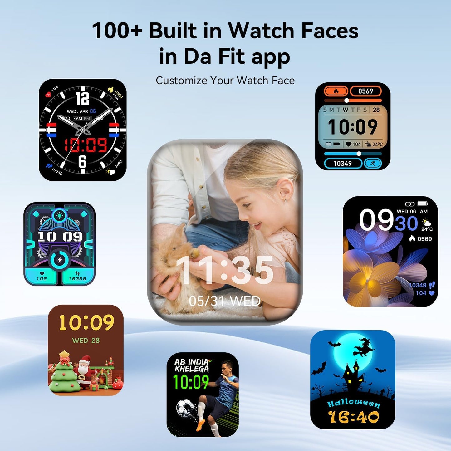 Smart Watch for Men Women with Bluetooth Call, Activity Tracker Compatible with Ios/Android Phones, 1.85" HD Screen Fitness Watch with Heart Rate/Sleep/Spo2 Monitor, 100+ Sports Modes(Black)