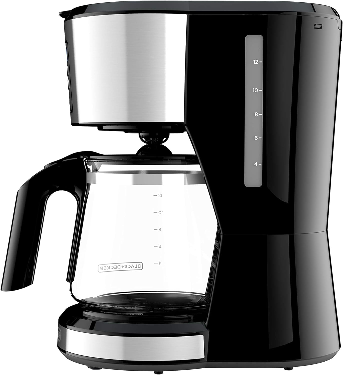 BLACK + DECKER 12 Cup Programmable Coffee Maker in Stainless Steel