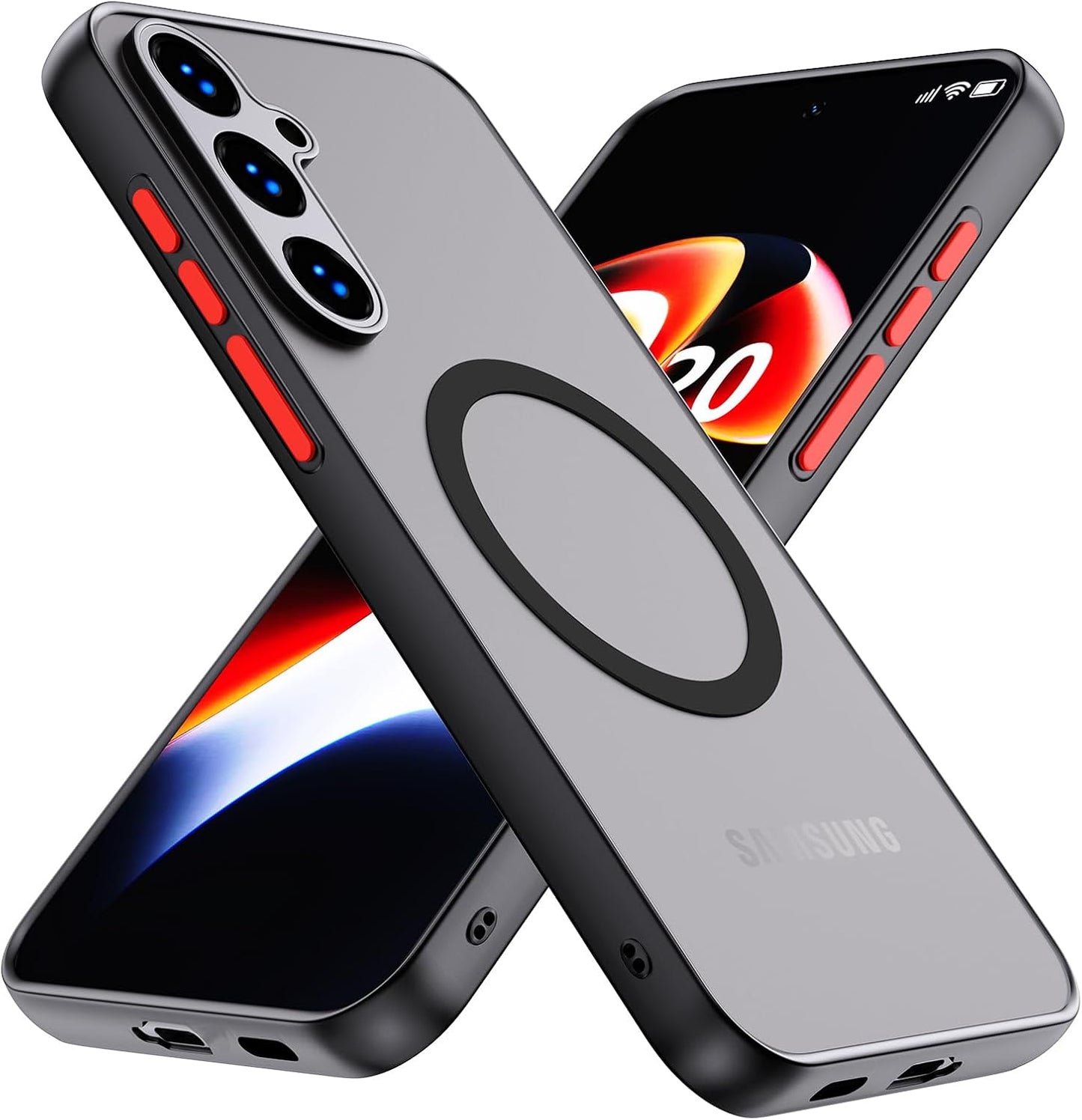 Samsung Galaxy S24 Ultra Heavy-Duty Shockproof Protective Case - Black 5G