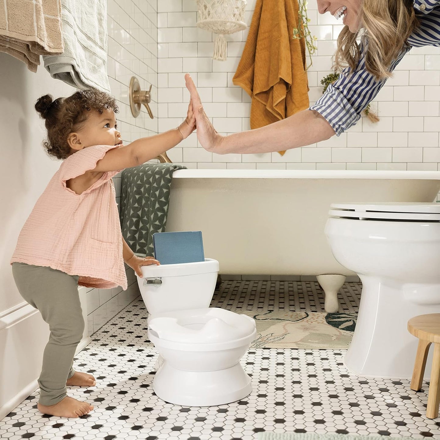 Summer My Size Potty Pro (White) – Realistic Potty Training Toilet with Easy Clean Design and Authentic Flushing Sound