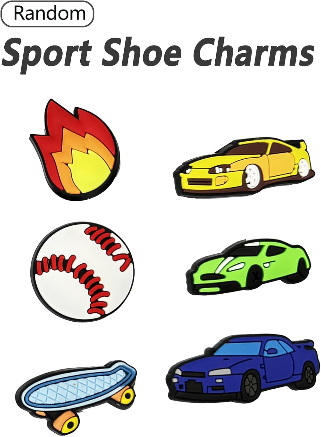Assorted PVC Charms Set - 30 Packs of 150 and 1000 Pieces for Boys, Teens, and Adults - Ideal for Birthday Gifts and Party Favors