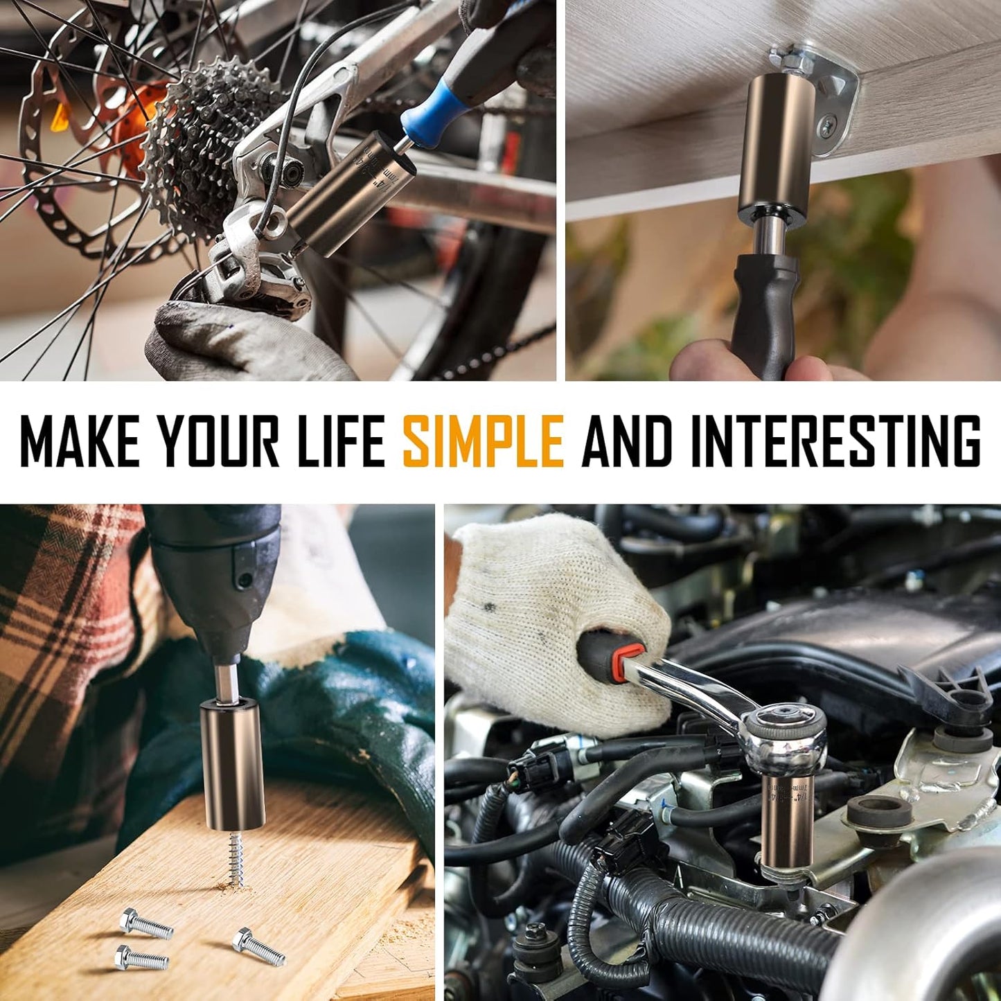 Valentine's Day Gifts for Him: Universal Socket Tool - Ideal Presents for Boyfriends, Husbands, and Dads, Perfect for Men Who Have Everything