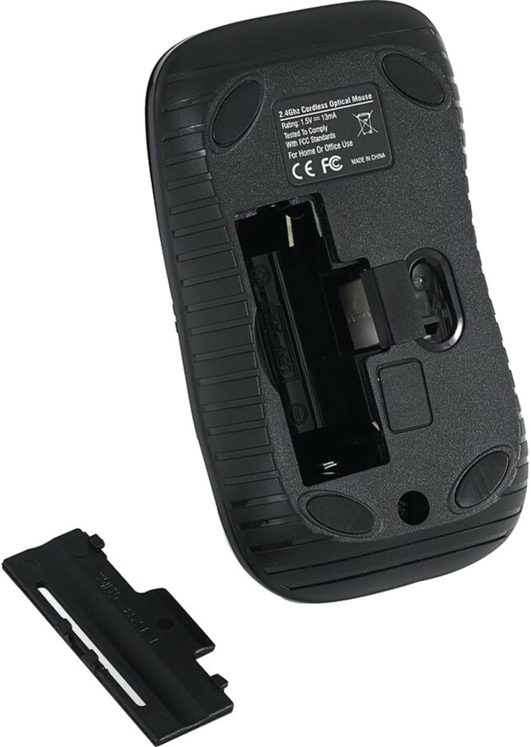Wireless Optical Notebook Mouse, Commuter Series - Matte Black (8.5" x 5.5" x 3")