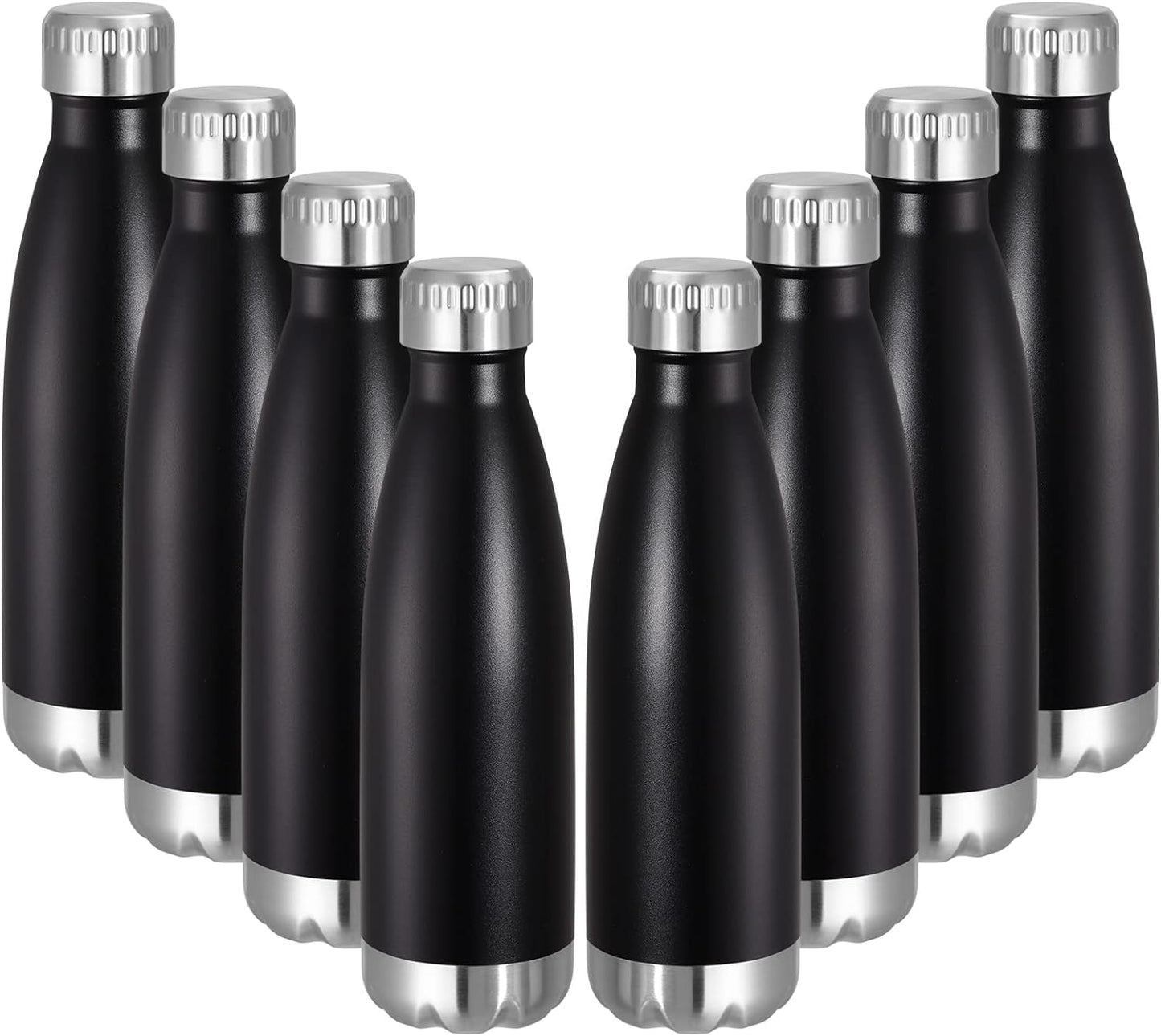 17 oz Stainless Steel Insulated Water Bottle - Reusable Double Wall Vacuum Flask for Hot and Cold Beverages, BPA Free