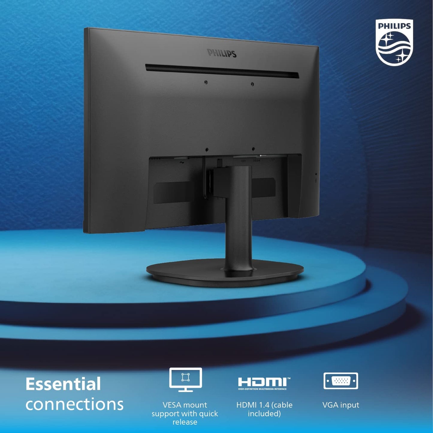 22-Inch Full HD (1920 x 1080) 75Hz Monitor with VESA Mount, HDMI and VGA Ports - Model 221V8LN