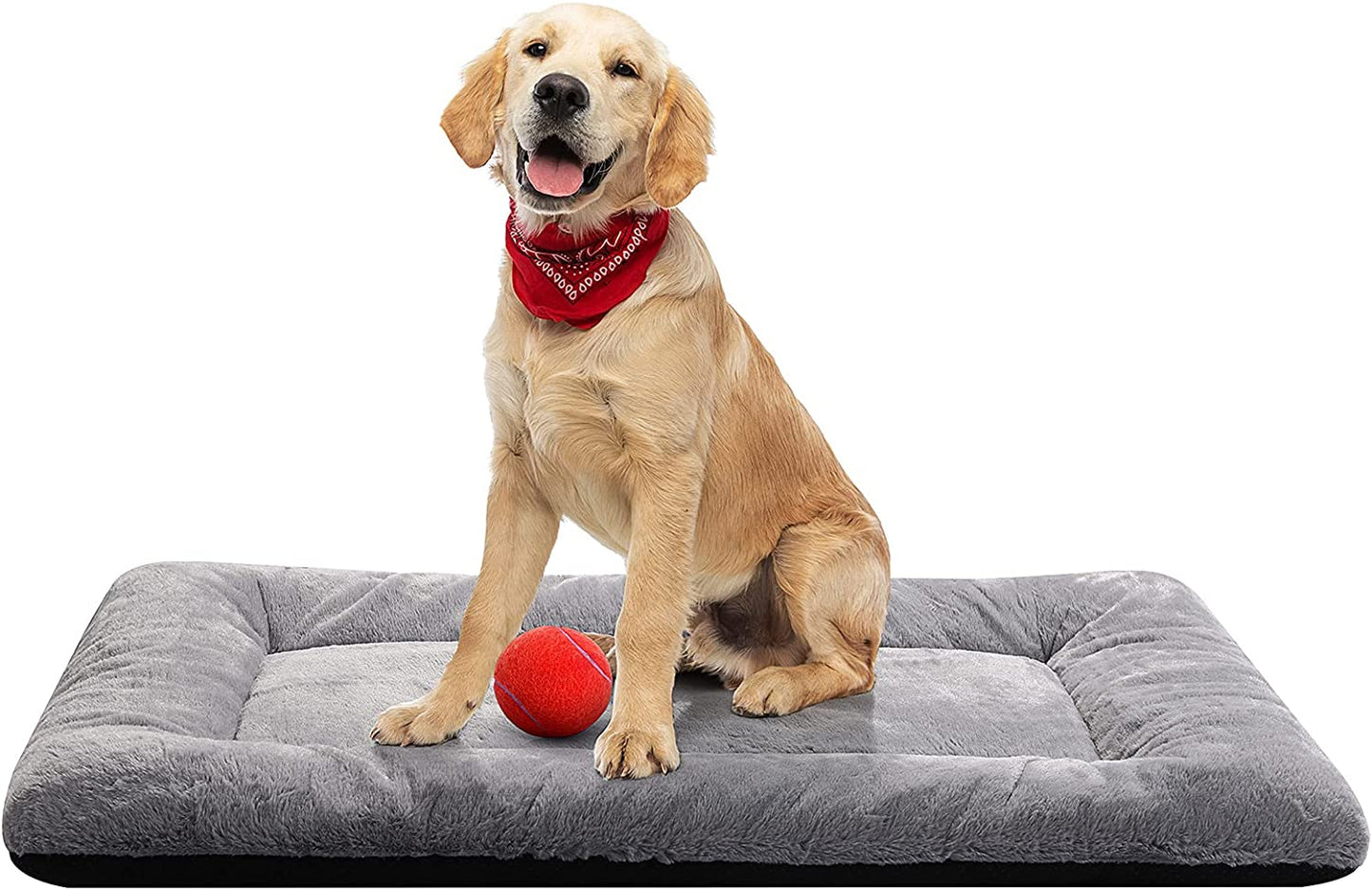 Dog Bed Mat 36" for Metal Crates - Ultra-Soft, Machine Washable, Anti-Slip Kennel, 36L x 23W x 1H Inch Med - Lrg