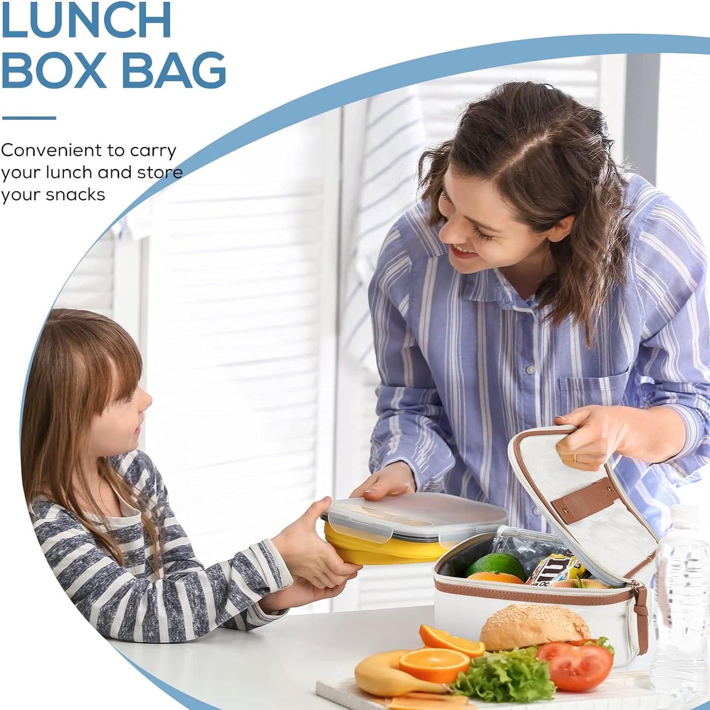Insulated Lunch Bag for Women - Portable Cooler for Office, Work, and School