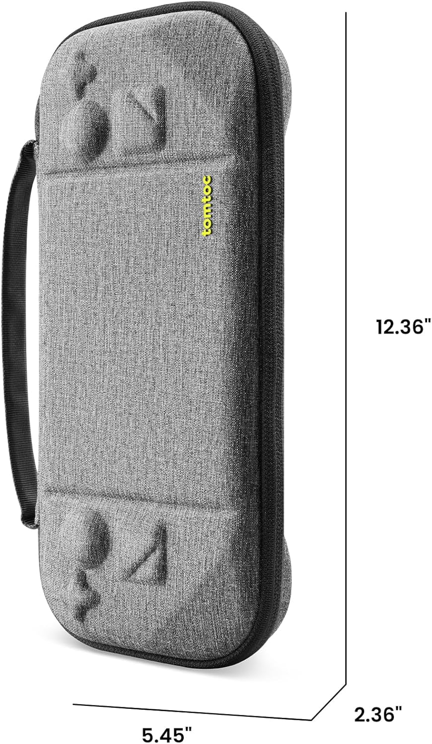 Protective Hard Carrying Case for Steam Deck Console and Accessories - Shockproof and Travel-Friendly Gray Bag